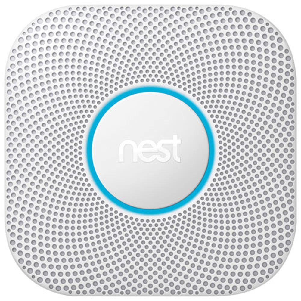 Google Nest Protect 2nd Gen Wired Smoke & CO Alarm with Voice Alerts and Phone Notifications