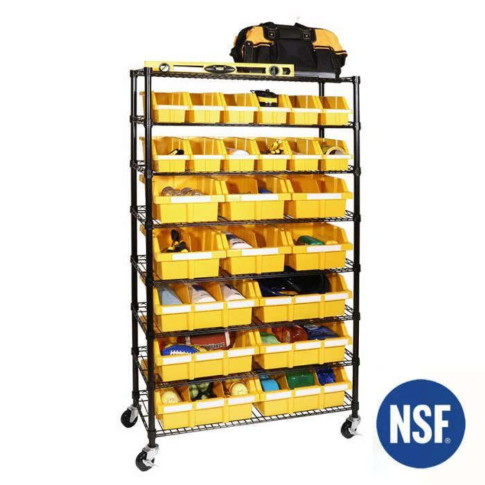 2025 8-laags NSF-rek met 24 bakken