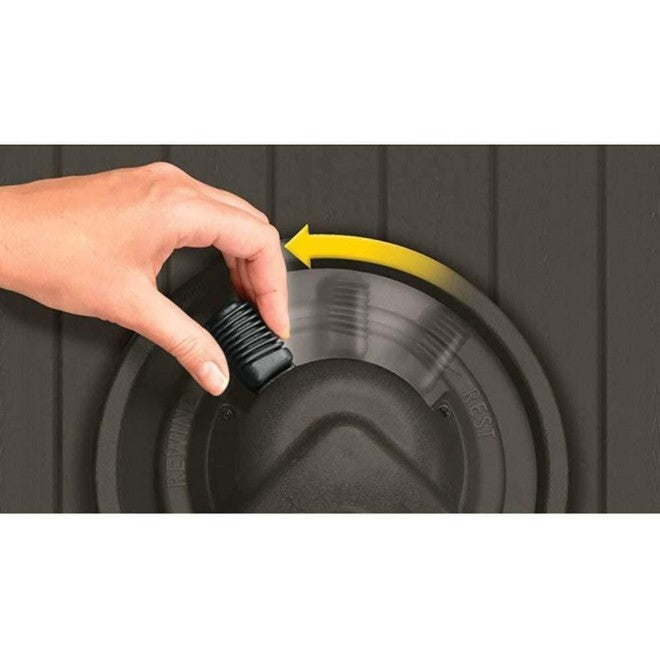Suncast 125�� Aquawinder Automatische Terugspoel Wateraangedreven Tuinslanghaspel, Java (Set van 2)