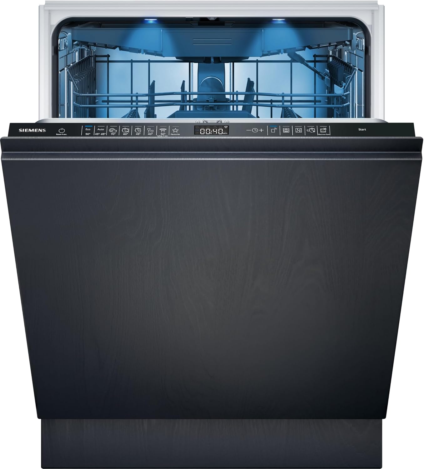 Siemens SN63EX06VE, iQ300 Smarter Geschirrspüler, Vollintegrierte Spülmaschine, 60 cm, Besteckschublade, Extra leise, varioSpeed, Automatische Türöffnung, Dreifach rackMatic, infoLight, intesiveZone
