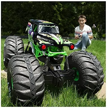 Monster Jam, Official Mega Grave Digger All-Terrain Remote Control Monster Truck with Lights  sgtnighsdesigns