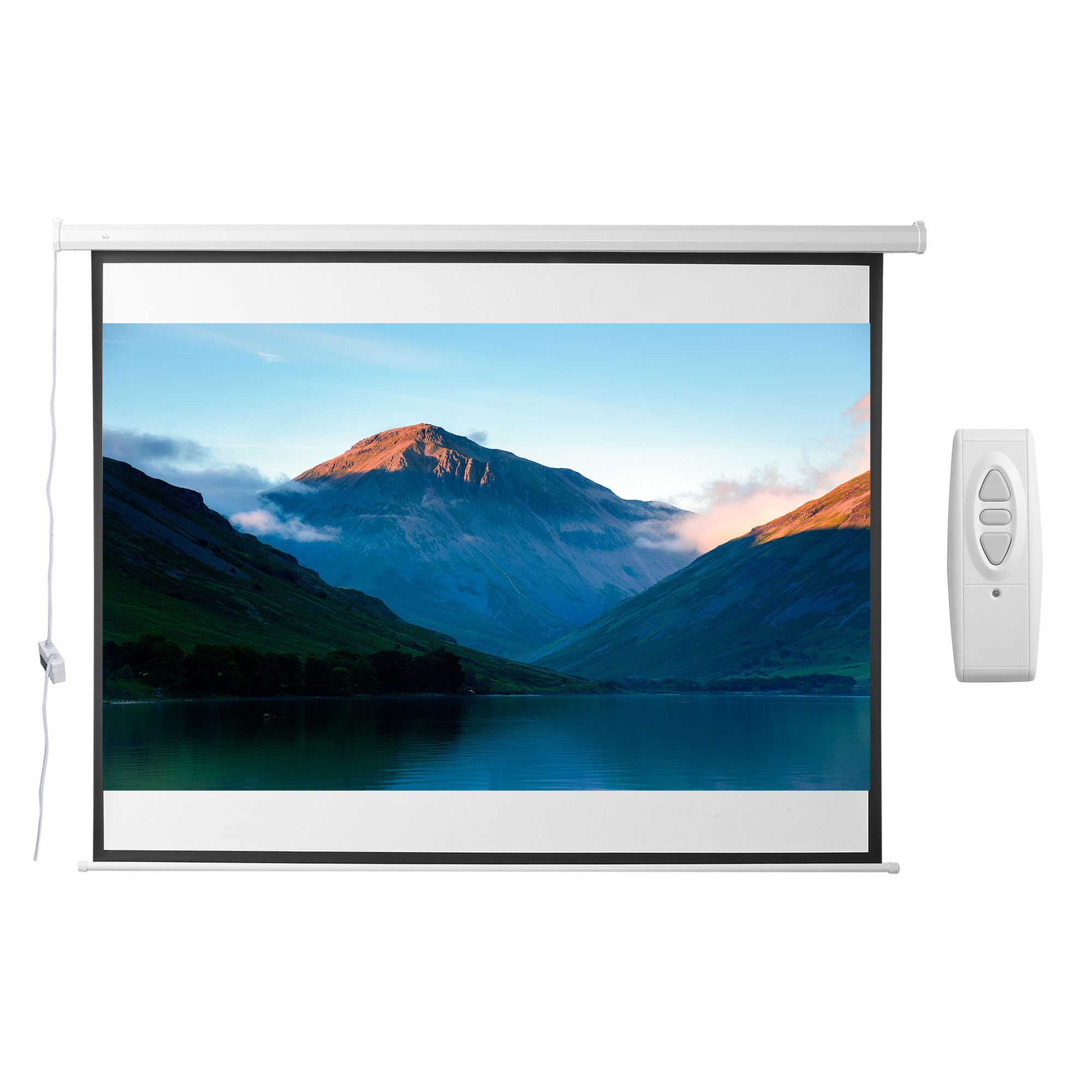 Projectiedoek- Elektrisch, 100 Inch, 4:3, 203x152 cm, Wit