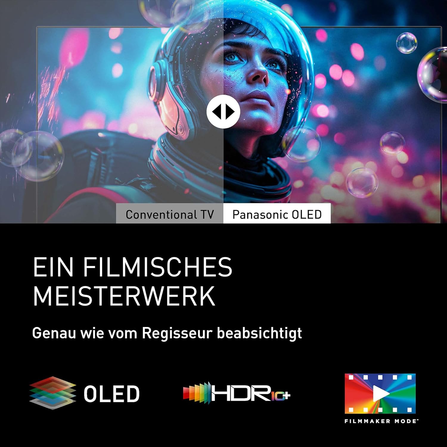 Panasonic Premium TV-55Z80BEZ, Z80B-Serie, 55 Zoll, 4K Ultra HD OLED Smart TV, 2025, Fire TV, Dolby Vision & Atmos, Game Mode Extreme, Alexa & Apple Support, Bluetooth, Schwarz
