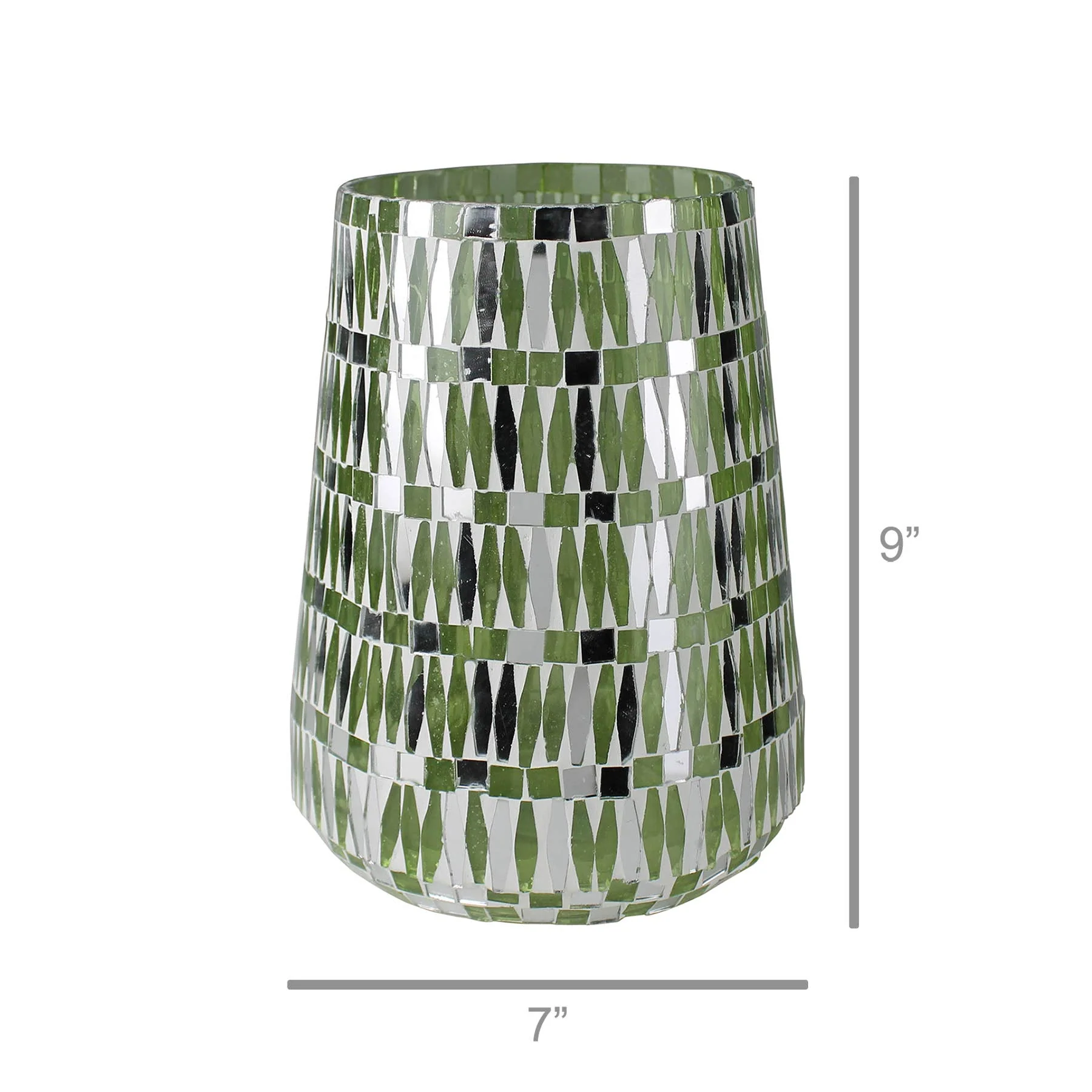 Adra Mosaic Vase, Glass