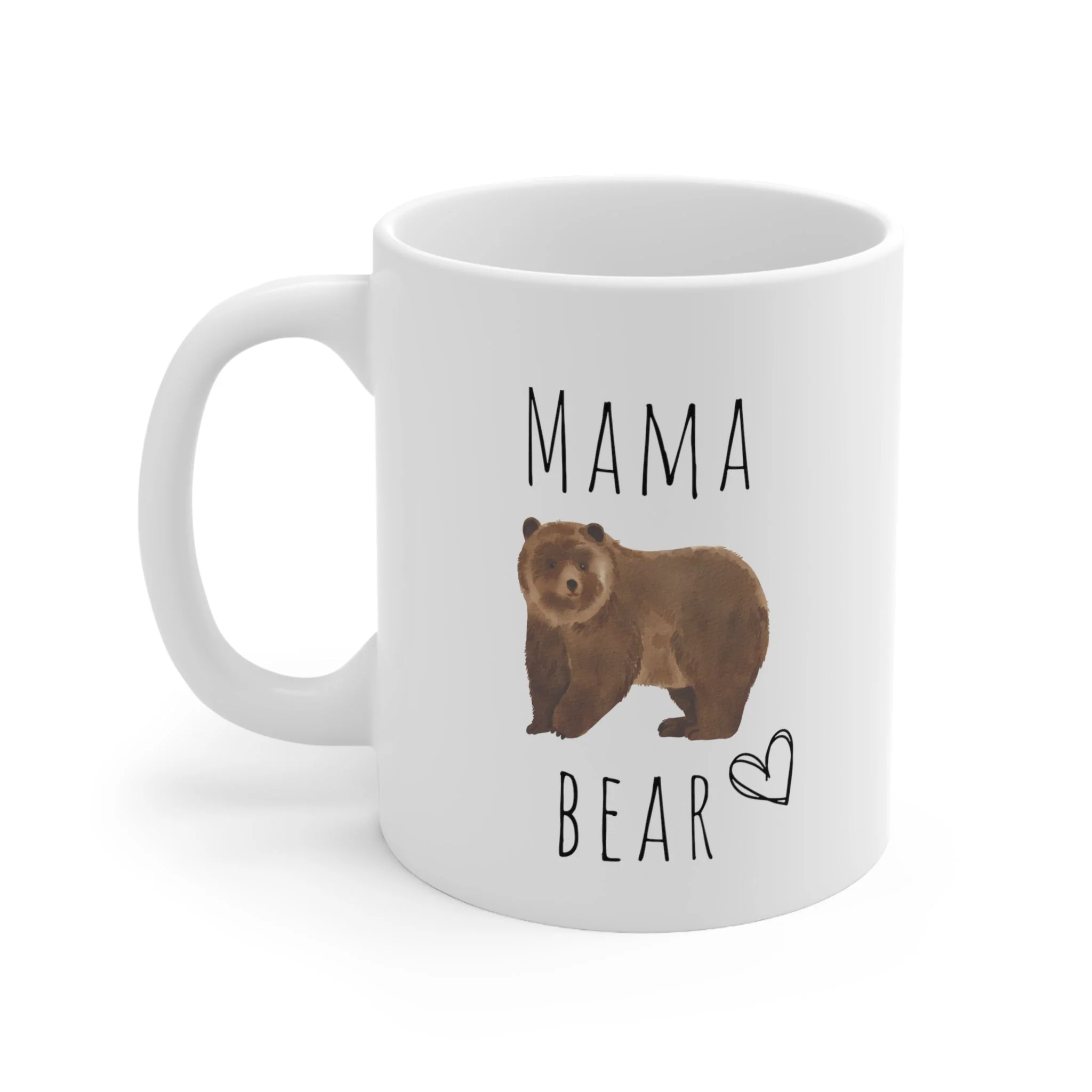 Mama Bear Coffee Mug, Mother's Day Gift, Adorable Bear on Coffee Mug