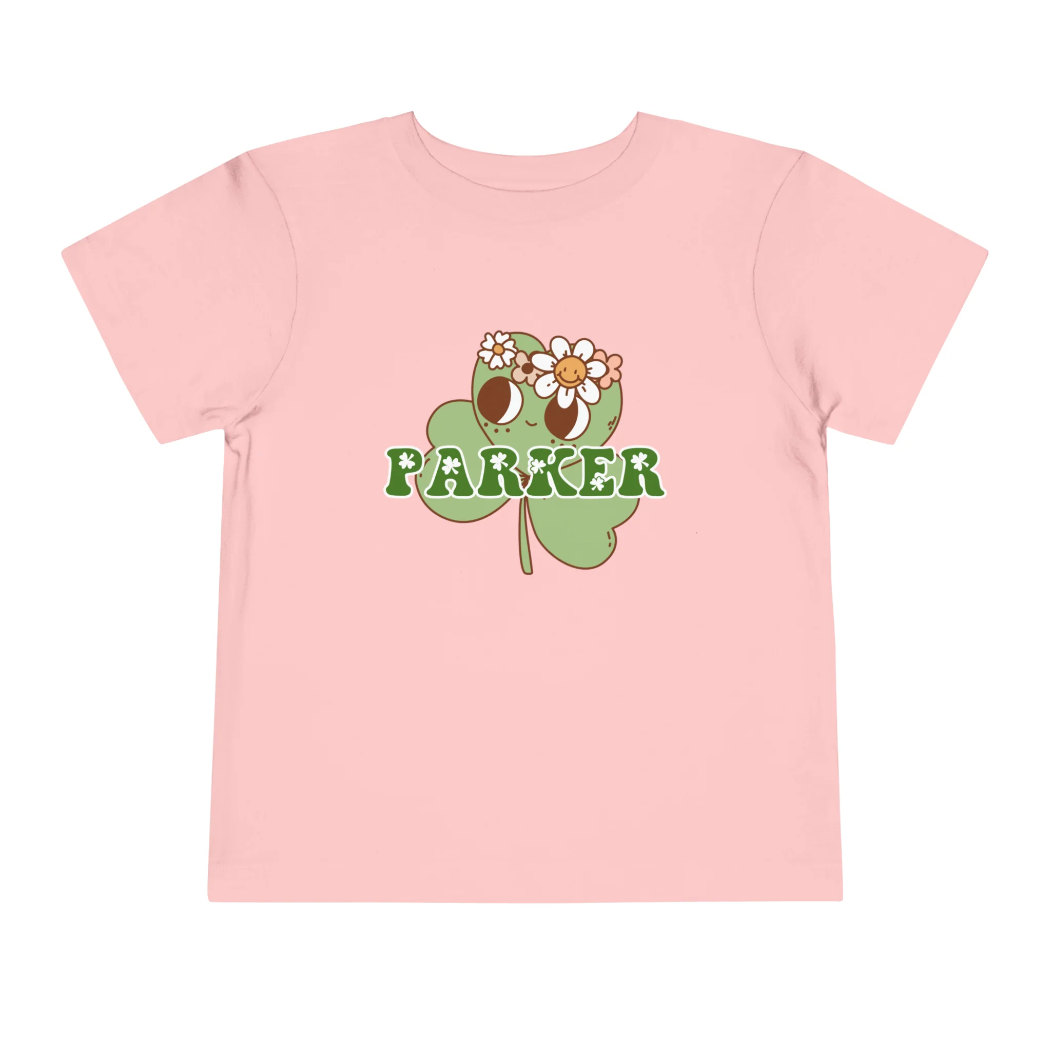 Girls Shamrock Name Shirt