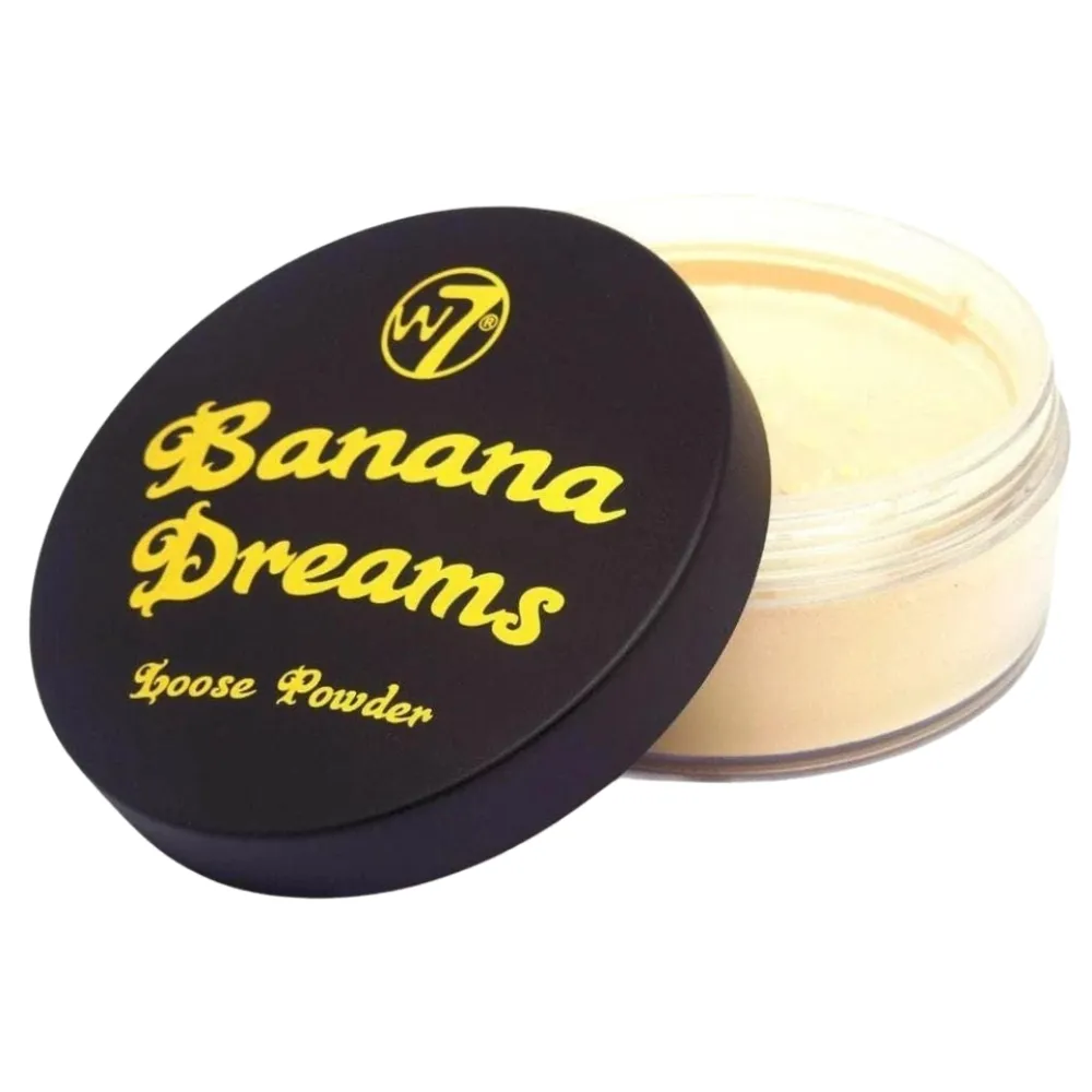 W7 Banana Dreams Loose Face Powder - Yellow Setting Powder