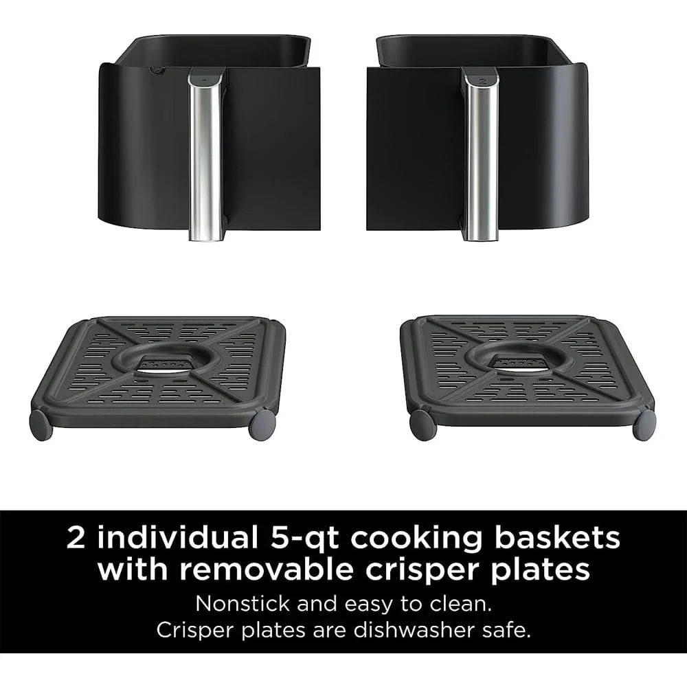 Ninja DZ550 Foodi 10 Quart 6-in-1 DualZone