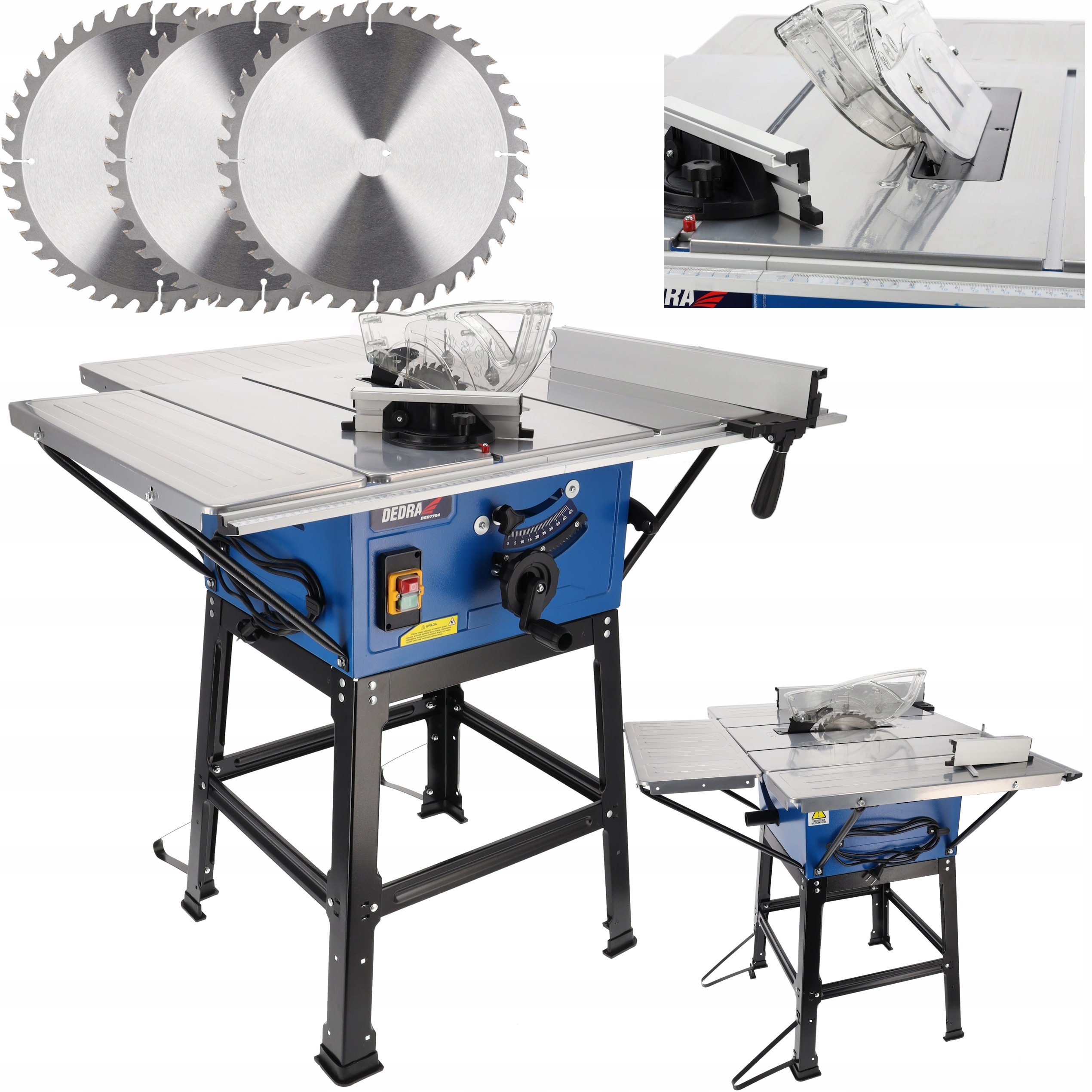 DEDRA DED7754T3 PIŁA PILARKA STOŁOWA DO DREWNA KRAJZEGA 254mm CYRKULARKA