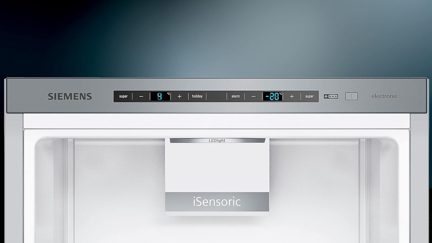 SIEMENS KG39EAICA iQ500 Kühl-Gefrier-Kombination, 201 x 60 cm, 249 L Kühlen + 94 L Gefrieren, LowFrost seltener abtauen, LED-Beleuchtung gleichmige Ausleuchtung, BigBox Platz für groes Gefriergut