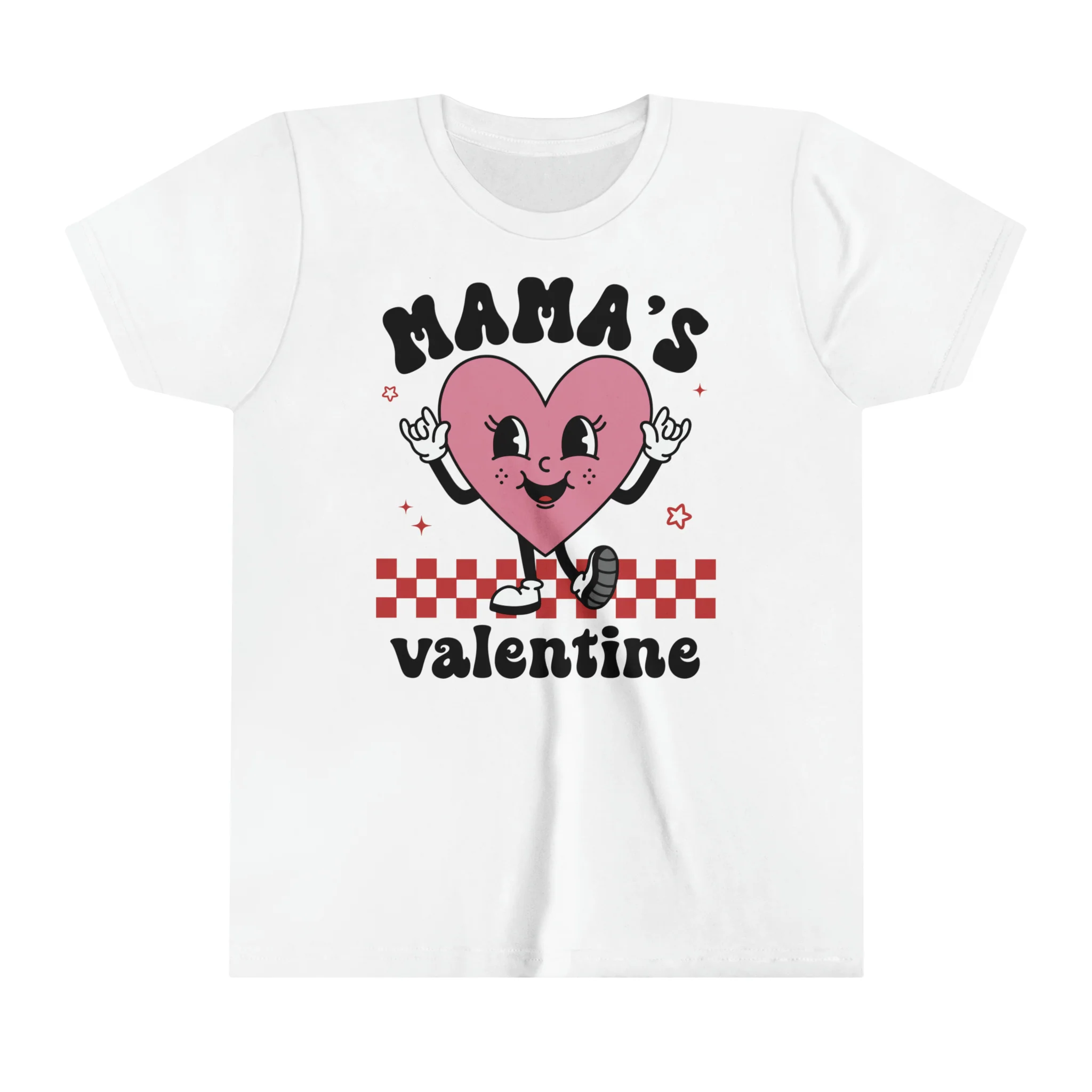 Retro Valentine's Day Kids Shirt - Cute Vintage Natural Valentine Toddler Tee - Mama's Valentine Shirt