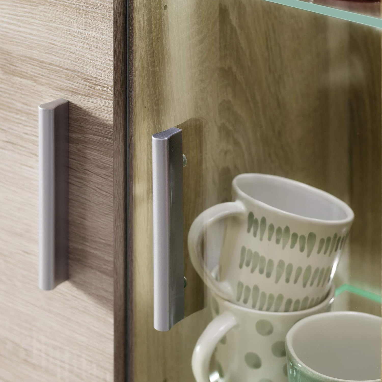 trendteam smart living - Mondeo - Wohnwand - Eiche - Anbauwand mit 4 Türen, 5 offenen Fächern, 3 Klappen und 7 Einlegeböden - (BxHxT) 291 x 197 x 41 cm -viel Stauraum für Ordnung.