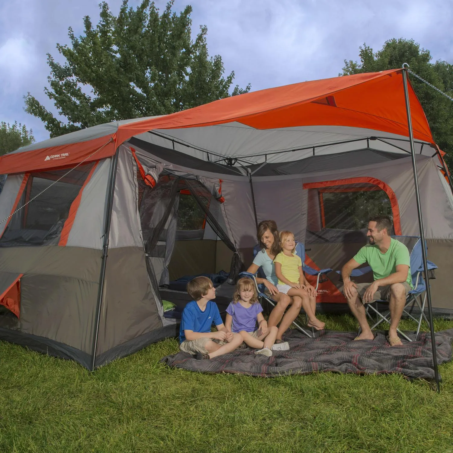 Instant Cabin Tent, Sleeps 12