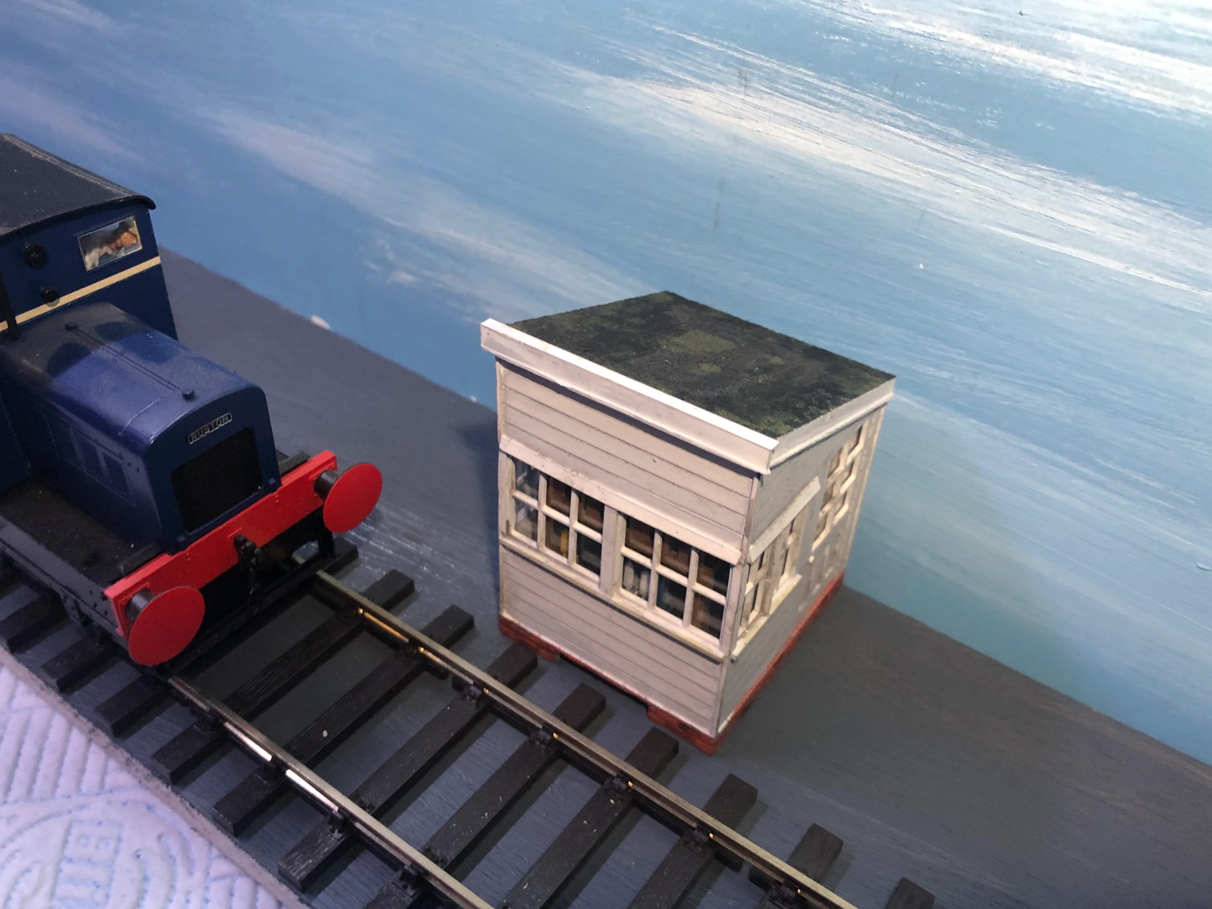 Ground Signal Box Hut with levers and glazing SDR  - NG7 , 7mm , O-16.5