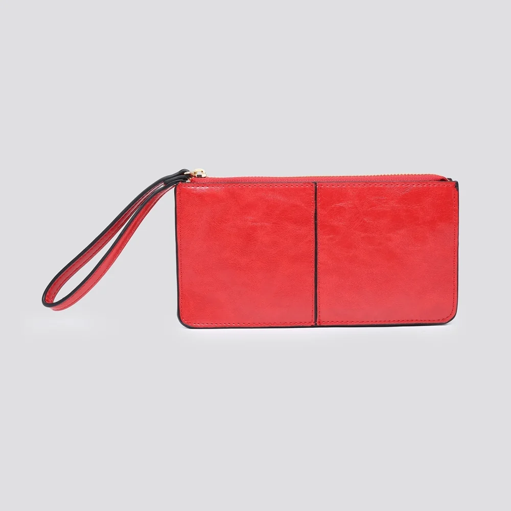 Zoe Zip Purse | Red