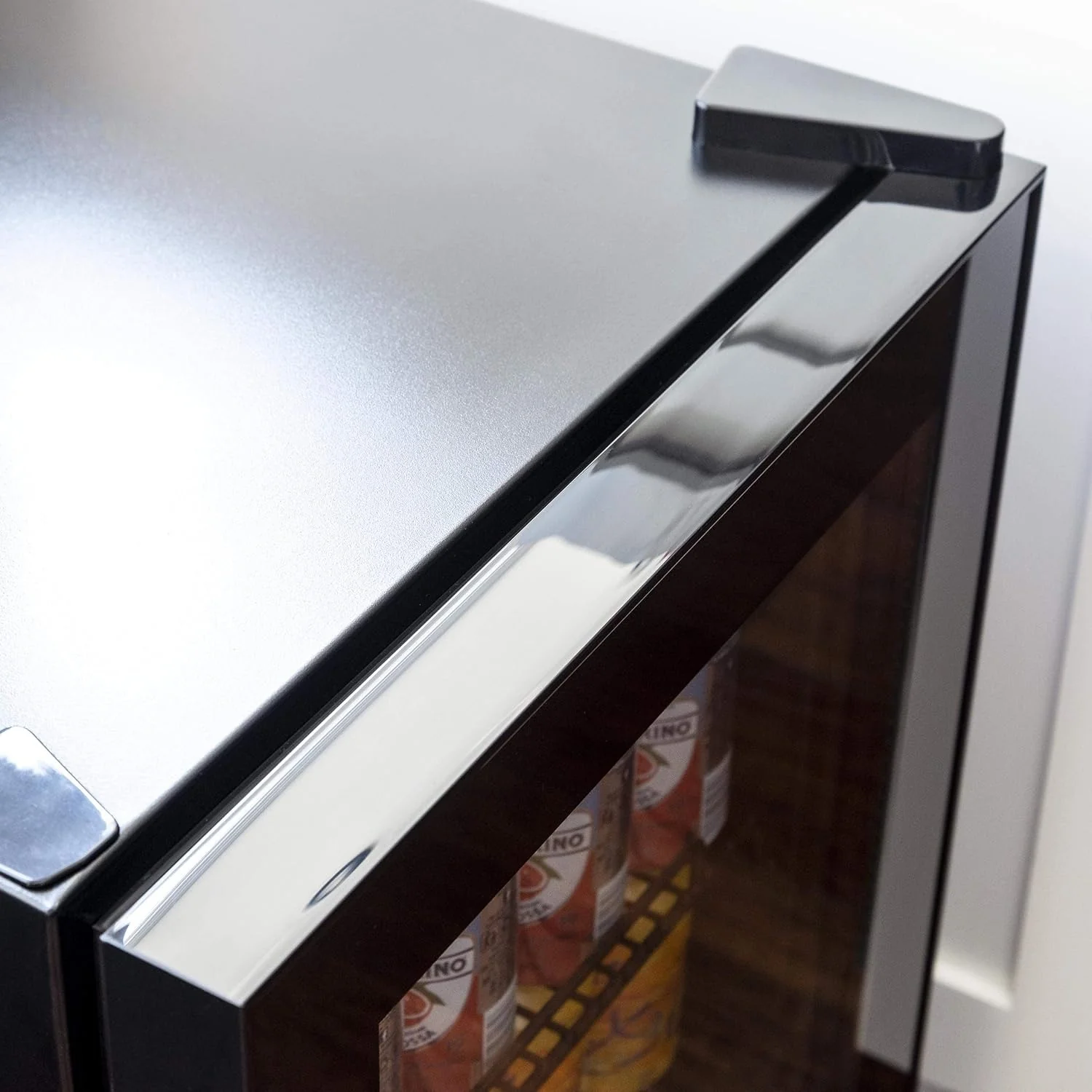 Beverage Refrigerator Cooler | 126 Cans Free Standing with Right Hinge Glass Door | Mini Fridge Beverage Organizer Perfect For Beer, Wine, Soda, And Cooler Drinks