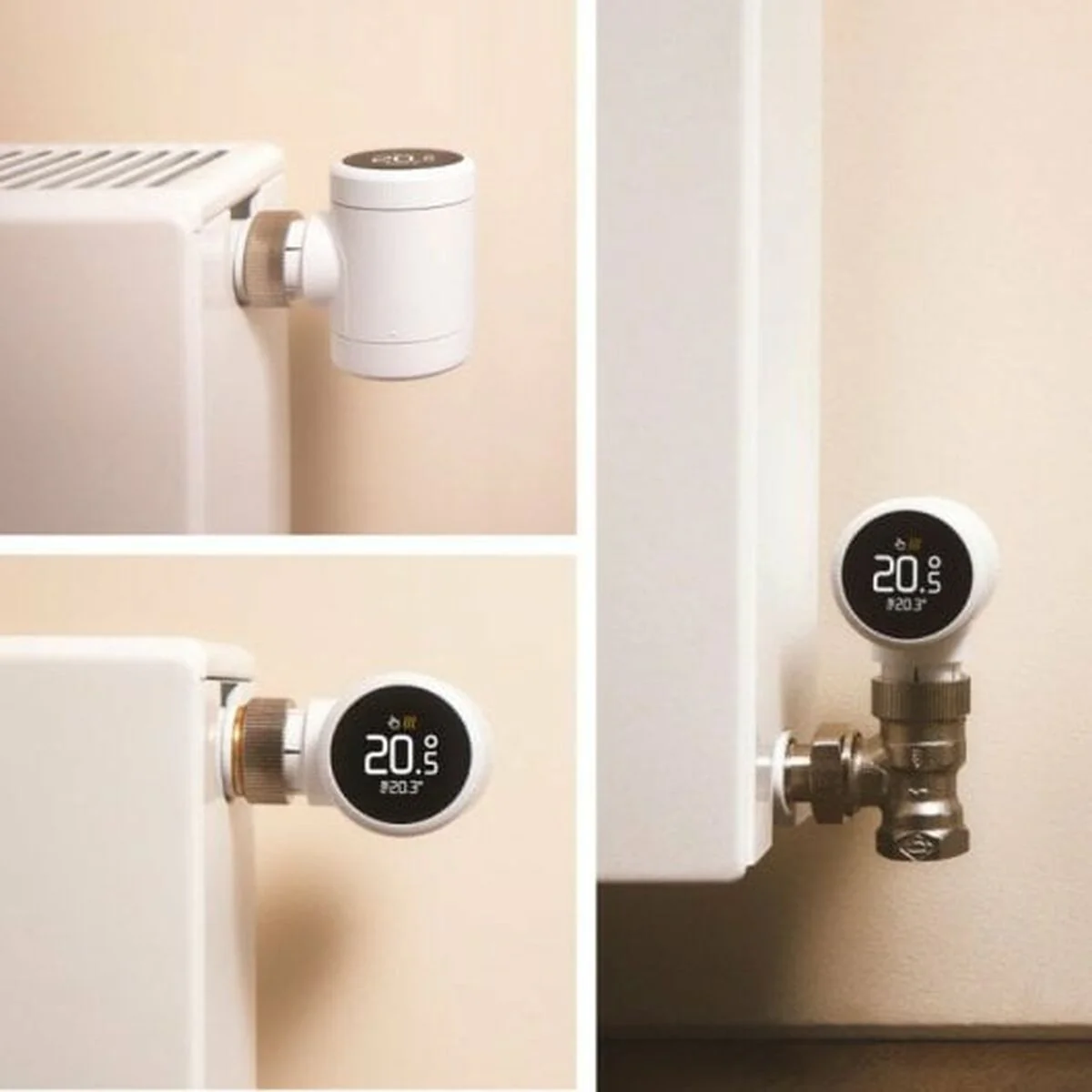Slimme radiatorthermostaat met app-bediening en smart home-integratie �C eenvoudige installatie, energiebesparend, compatibel met gangbare radiatoren