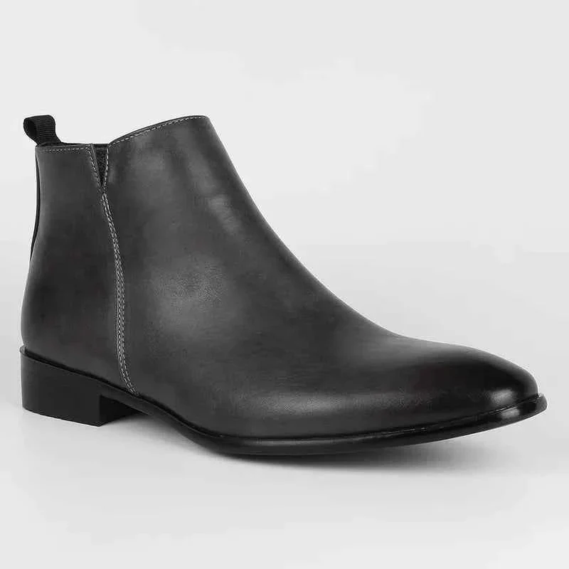 Chelsea Stiefeletten f��r Herren aus Leder mit bequemem Slip-on Design