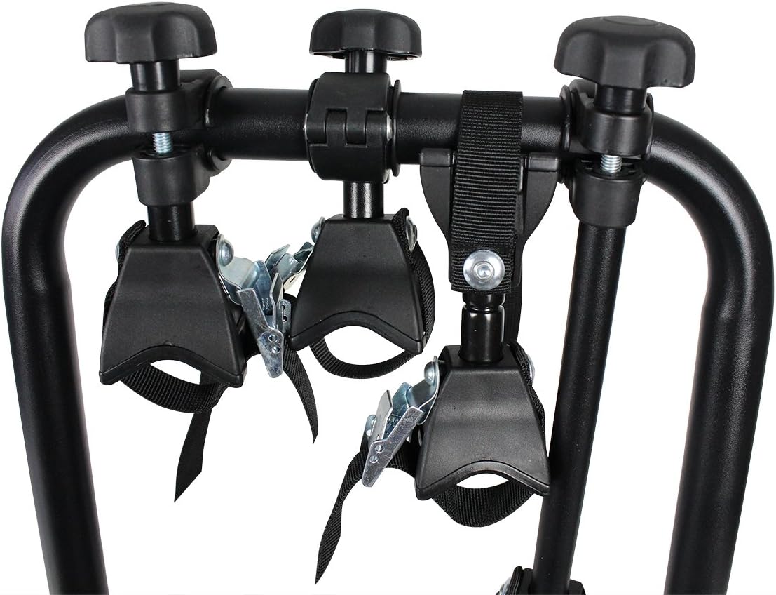 Bullwing SR8 Fahrradträger für 4 Fahrräder auf Auto Anhängerkupplung Heckträger Radträger abklappbar mit Schnellverschluss und Diebstahlschutz mit Wandhalterung und Rahmenhalter