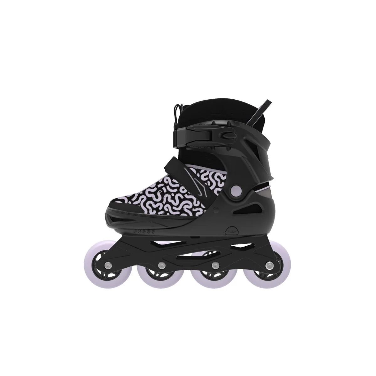 CRIVIT Jeugd-softboot-inline skates, verstelbaar (zwart/paars) - B-keus goed
