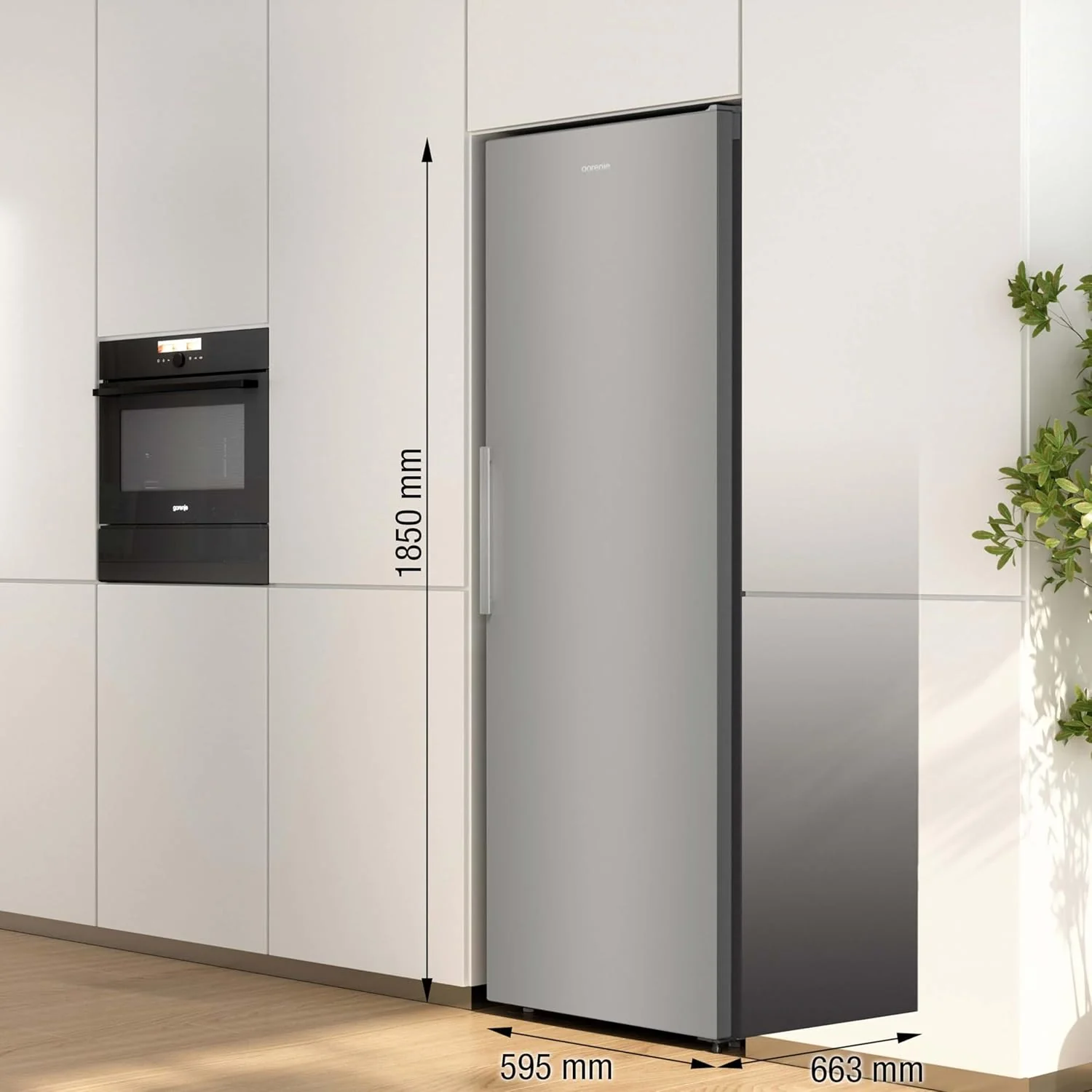 Gorenje R 619 DAXL6 Koelkast/AdaptTech/FreshZone/Snelkoelfunctie/Ventilatiekoelsysteem/LED Display/398l/185cm/EEK D/Roestvrij staal