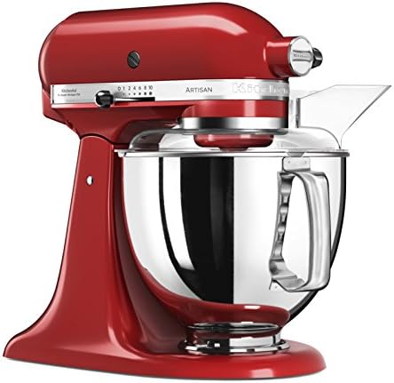 KitchenAid Artisan Küchenmaschine mit Gemüseschneider, Fleischwolf und vielem Zubehör, 5KSM175PSEER (Empire Rot)