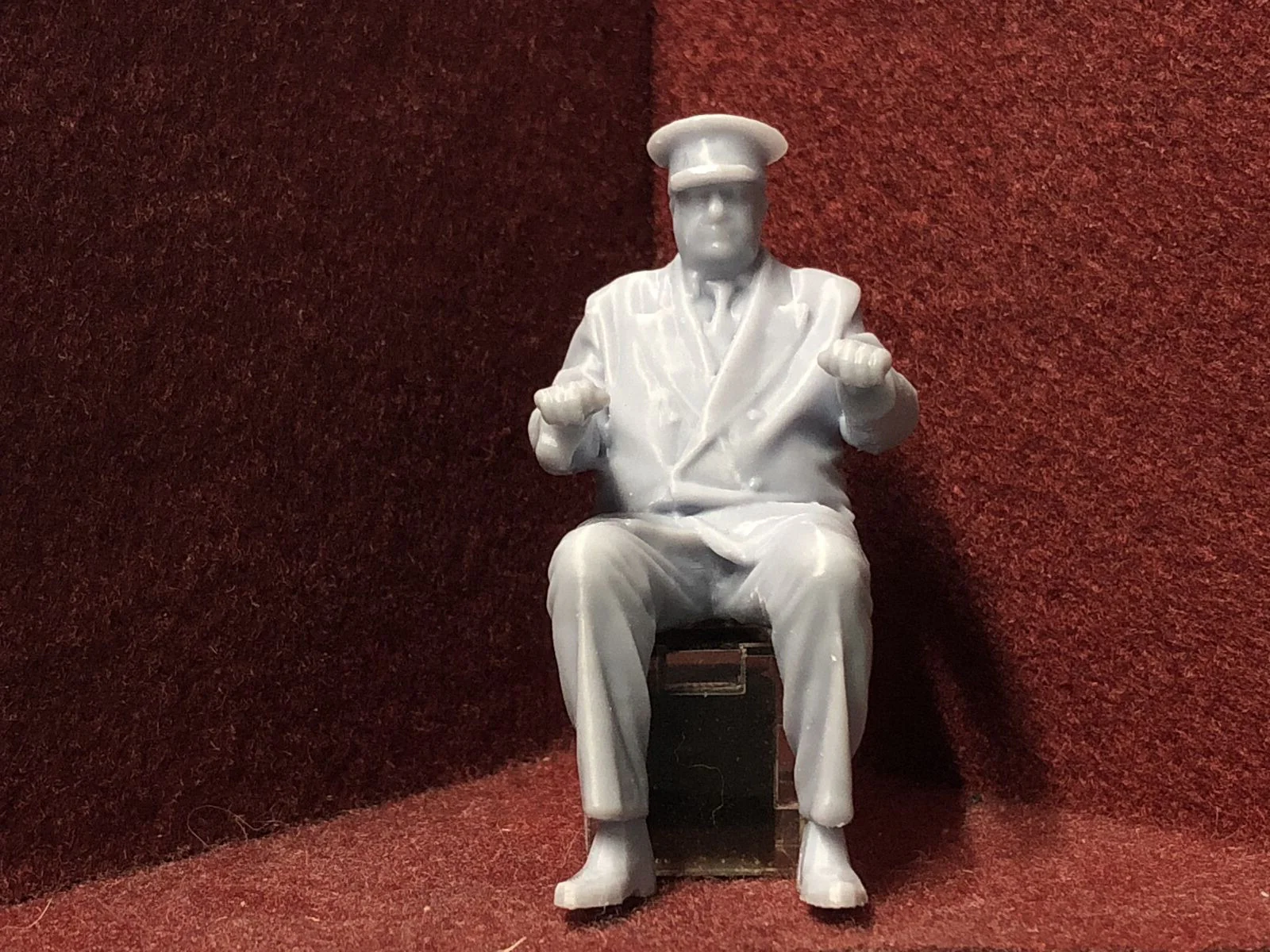 G-Scale seated driver figure - from 3D scan of a person - MD005 (also GN15)