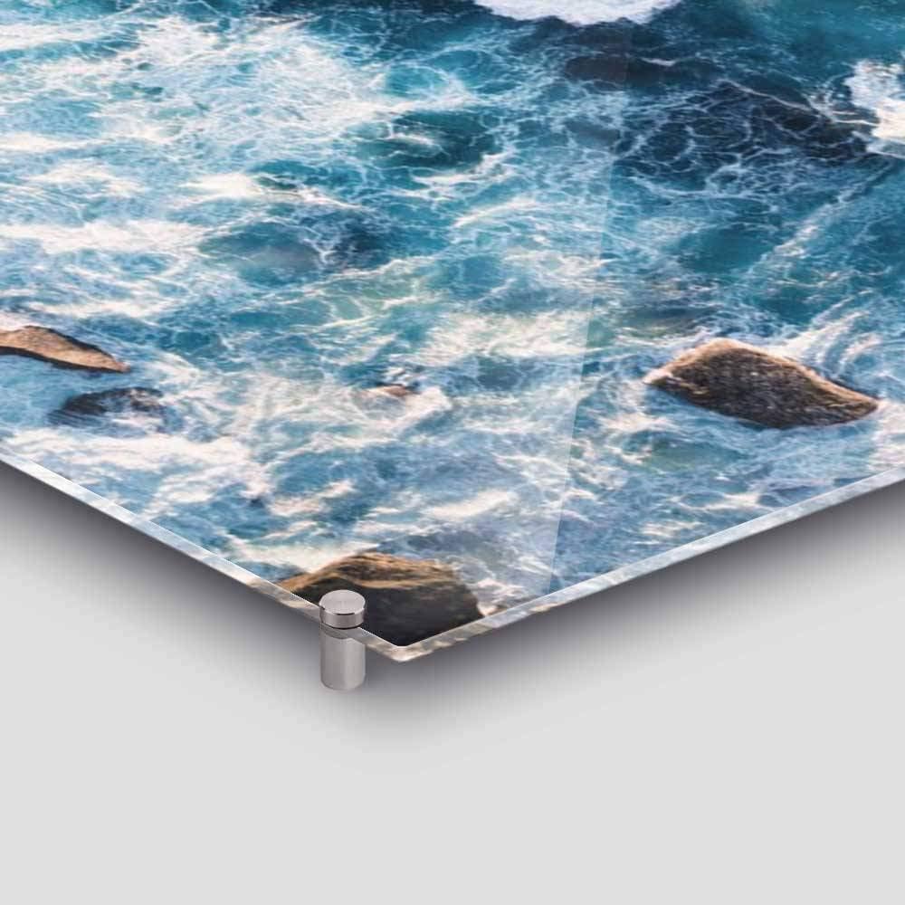 artboxONE Acrylglasbild 120x80 cm Reise Kunga - Am Strand Strandtuch Bild hinter Acrylglas - Bild Strand Beach Bikini