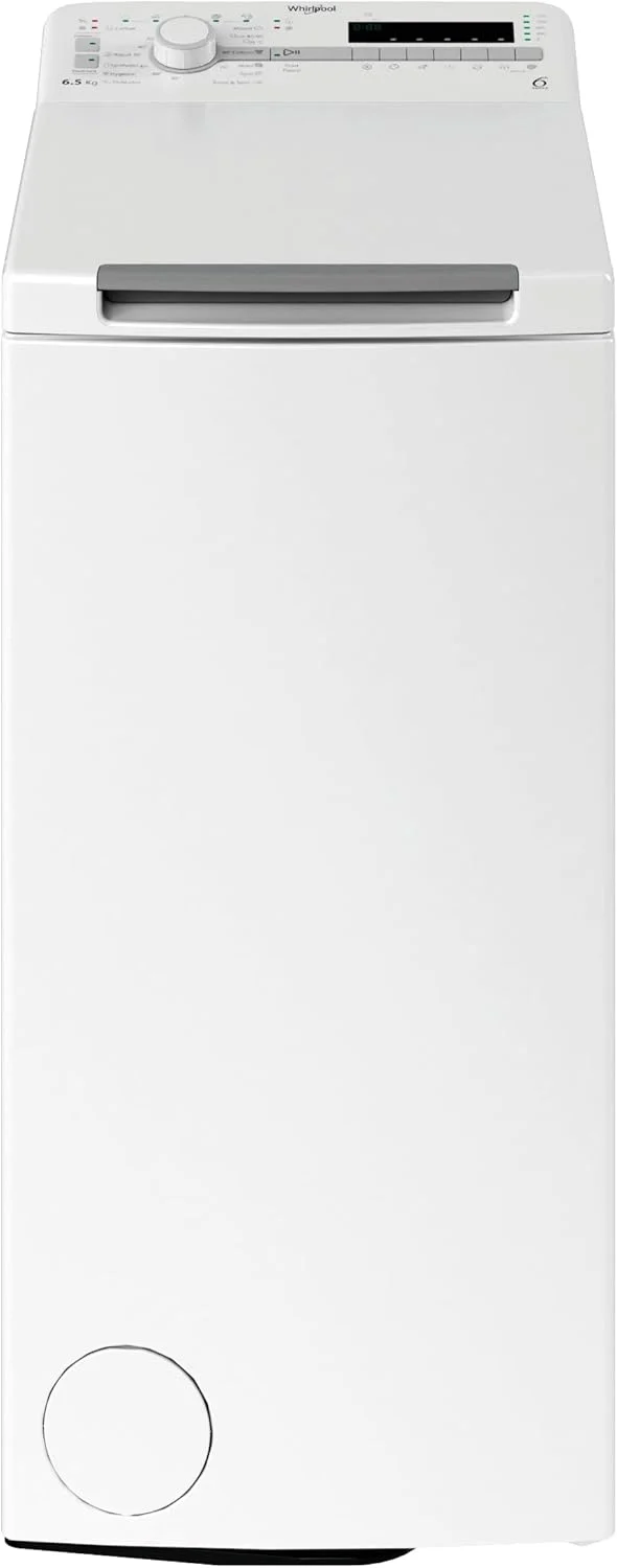 Whirlpool - Lavadora carga superior 6.5 kg TDLR 65230SS EU/N blanco, 1200 rpm, tecnología 6th sense y freshcare, motor universal, eficiencia NEL D