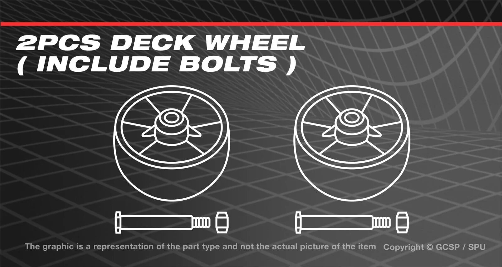 2PCS Front Deck Wheel For Craftsman T1600 Lawn Tractor 13AL78XT299 13AL78XT099