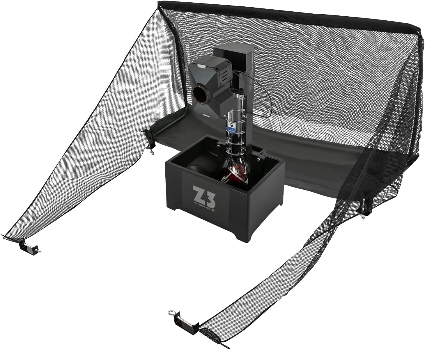 Automatische Tischtennis Ballmaschine, Ping Pong Ballmaschine, Ping Pong Ball Maschine mit Netz, Mehrere Serviermodi Tischtennis Roboter, Tischtennismaschine, 100 Bälle Kapazität