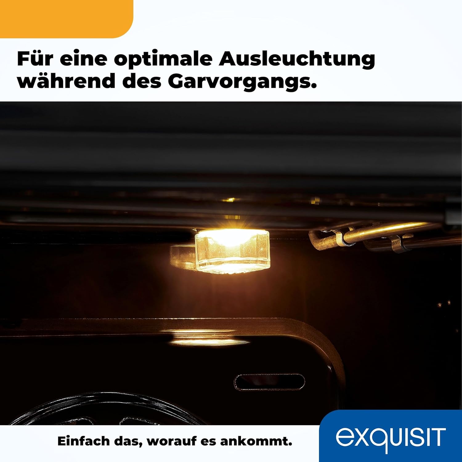 Exquisit Standherd, Standherd 50cm mit Glaskeramik Kochfeld, Ober- / Unterhitze, Backofen mit Umluft & Grill, Elektroherd freistehend 50 cm weiß, ECM 5-4-1