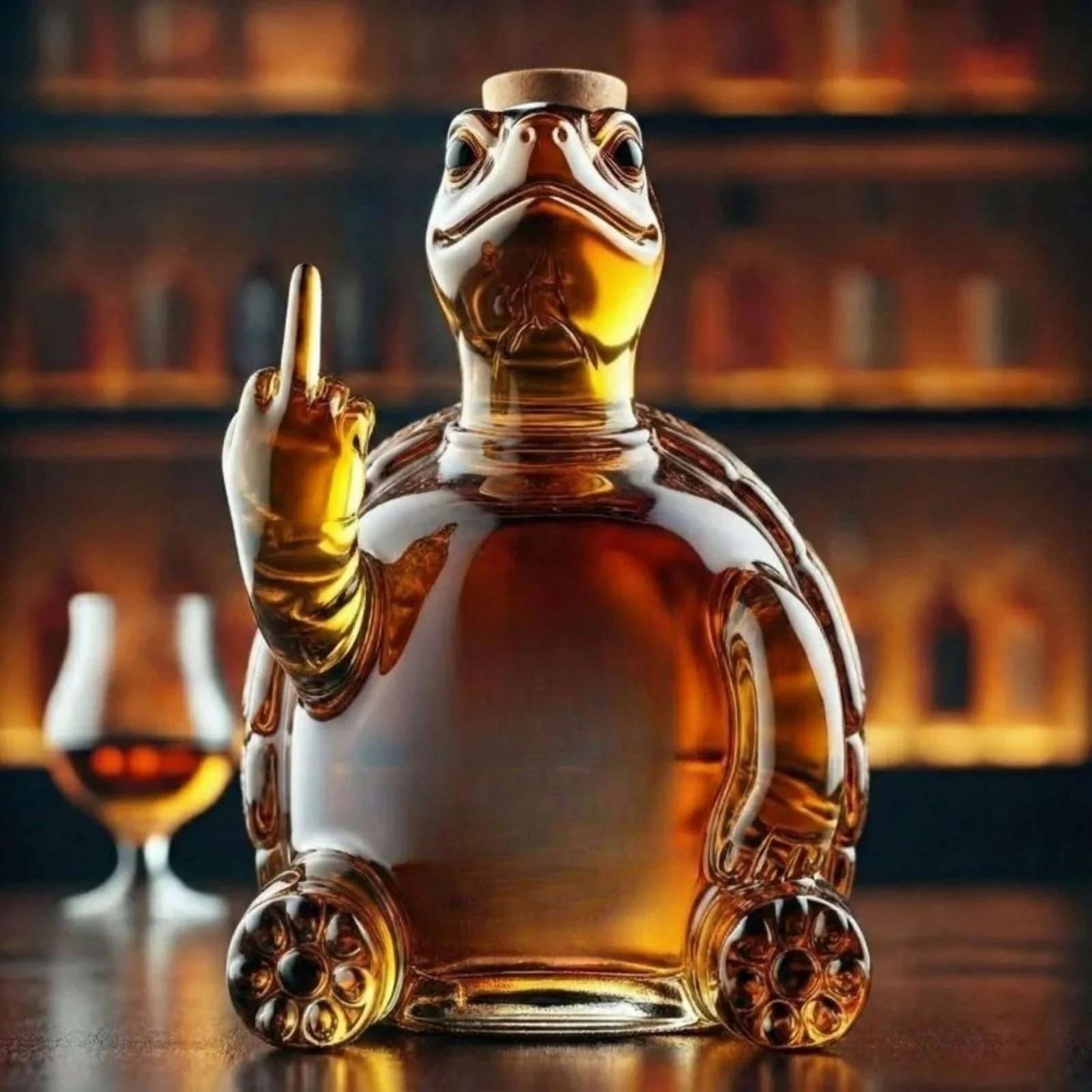 Rebellischer Whiskey-Dekanter