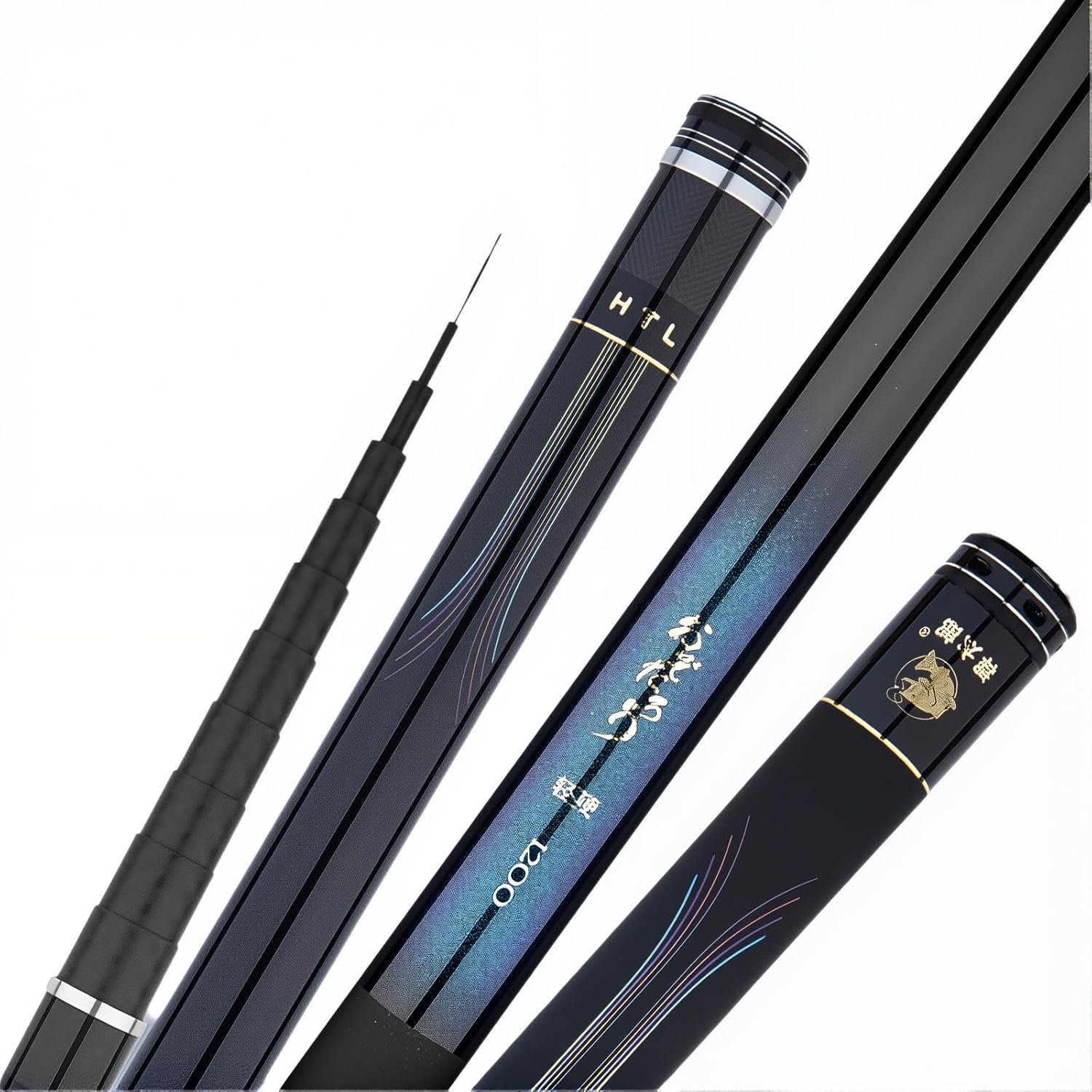 Teleskopische Angelruten 10m 11m 12m 13m 14m Stipprute Reise Angelrute Karpfenrute Fishing Rod Leicht Zu Tragen for FlüSse Seen Stauseen BäChe(11m)