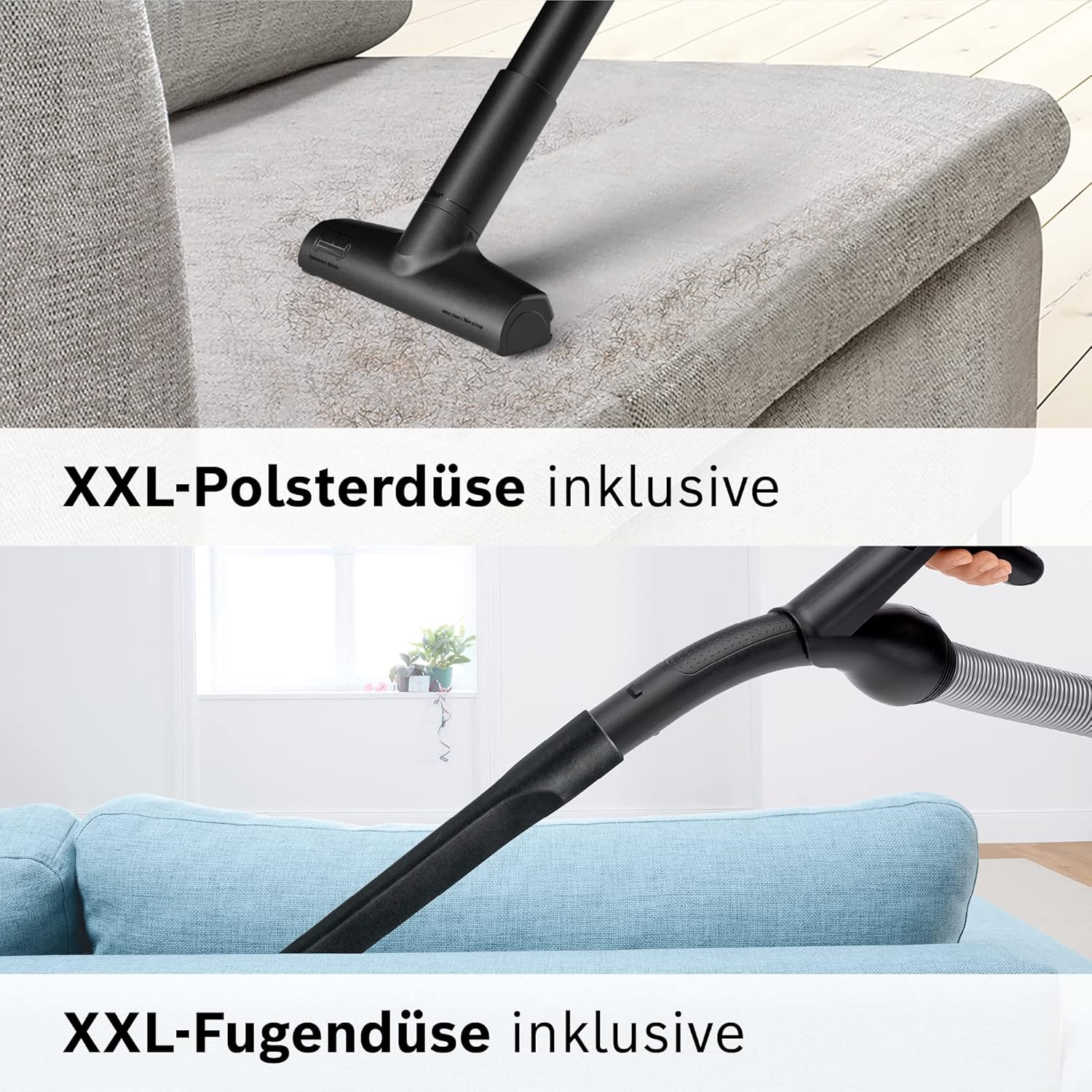 Bosch Stofzuiger met zak Serie 8 BGB75X494, sledestofzuiger, ideaal voor mensen met allergie?n, hygi?nefilter, vloermondstuk voor parket, tapijt, tegels, lange kabel, stil, 650 W, blauw