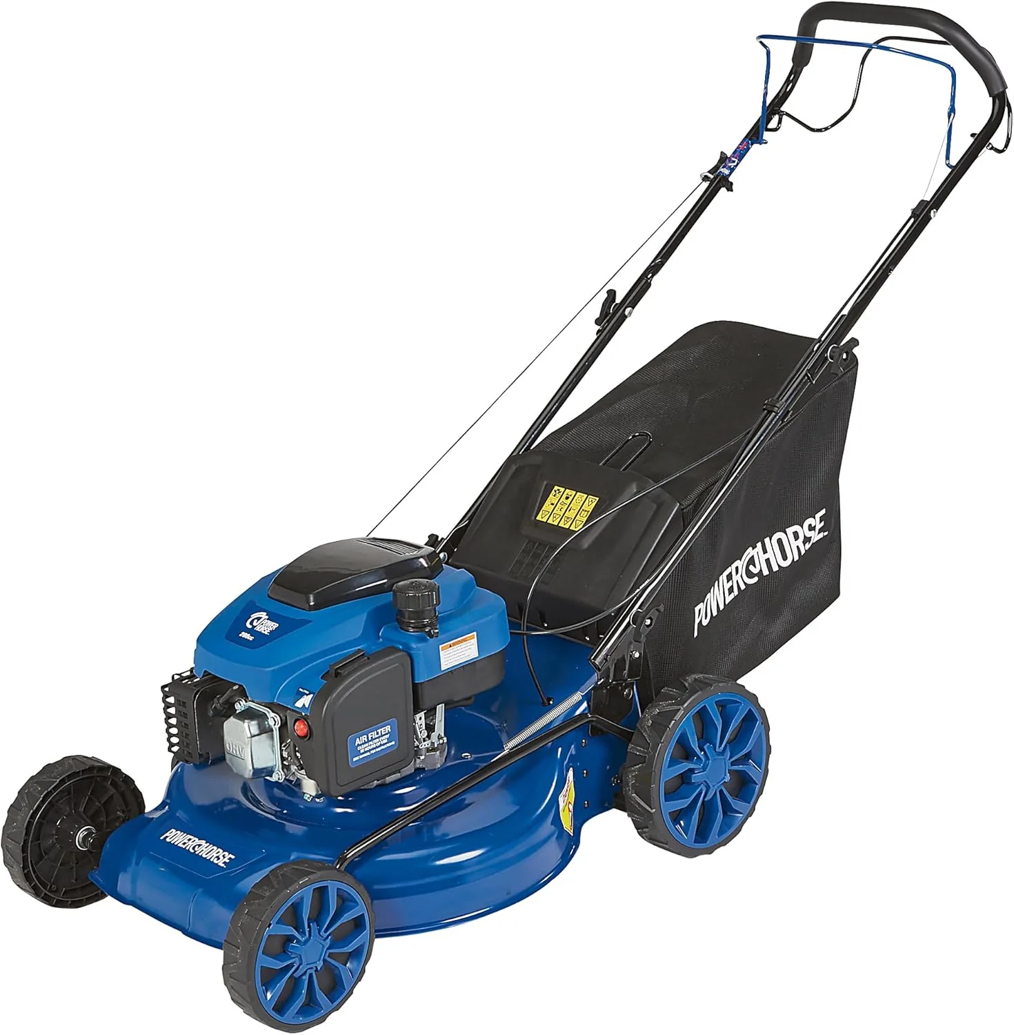 21-Inch 3-in-1 Self-Propelled Gas Lawn Mower 200cc 4-Stroke OHV Engine, Mulch, Bag