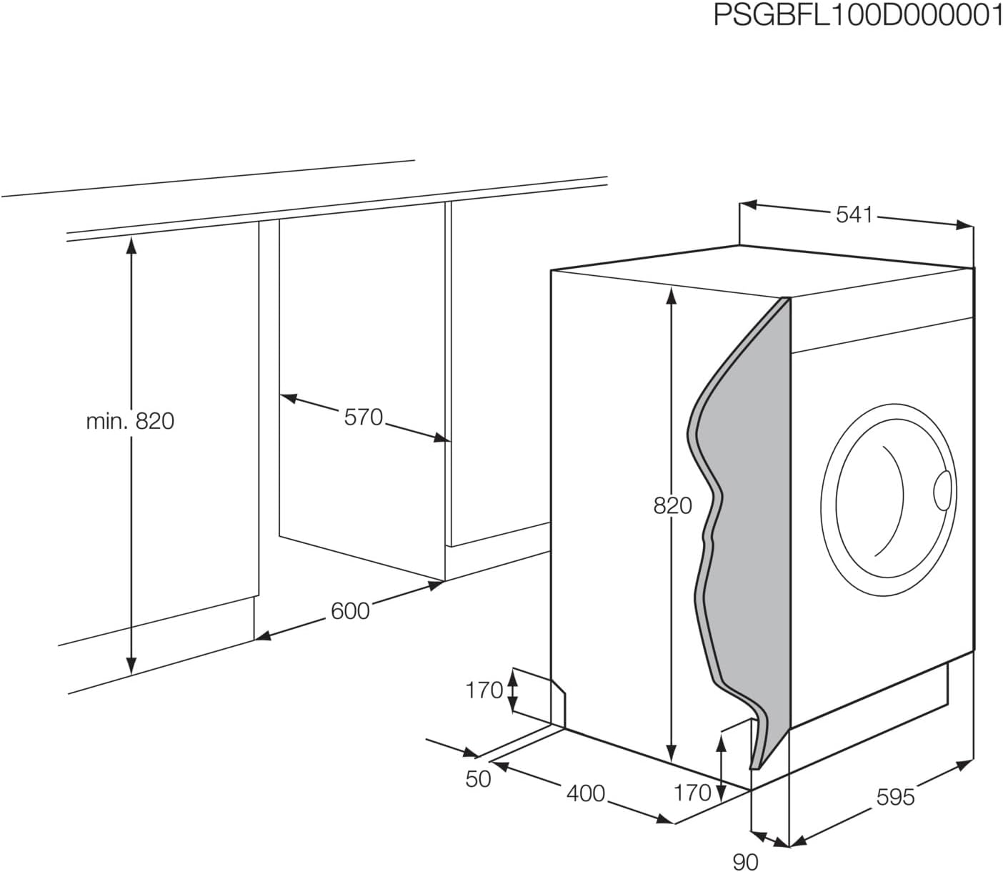 AEG L7WBA60680 Waschtrockner / DualSense - schonende Pflege / 8 kg Waschen / 5 kg Trocknen / D / energiesparend / Mengenautomatik / Nachlegefunktion / ProSteam - Auffrischfunktion / 1600 U/min