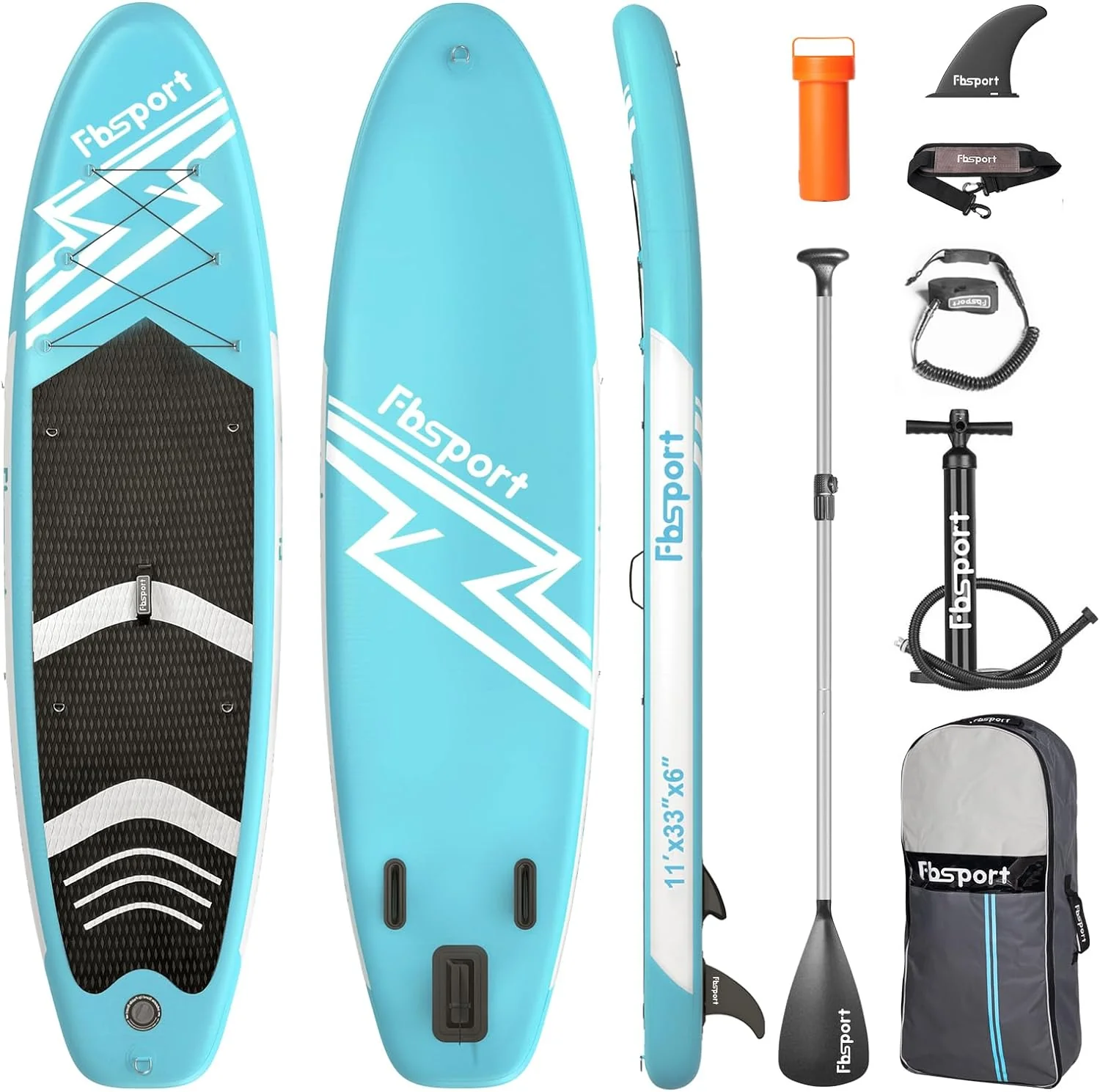 Premium-Stand-Up-Paddle-Board, Yoga-Board mit strapazierf?higem SUP-Zubeh?r und Tragetasche | Breiter Stand, Surf-Kontrolle, rutschfestes Deck, Leine, Paddel und Pumpe f��r Jugendliche und Erwachsene