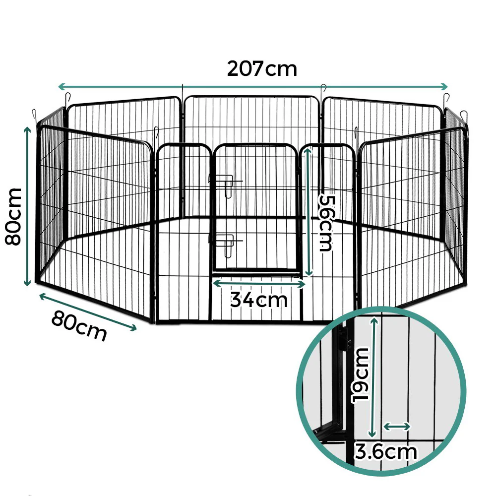 Foldable 8 Panel Dog Playpen w/ Access Door - i.Pet