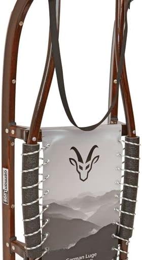 GL Rodel 128 cm Doppel Farbe braun Gurtband,Laufschiene Edelstahl, Sitz grau