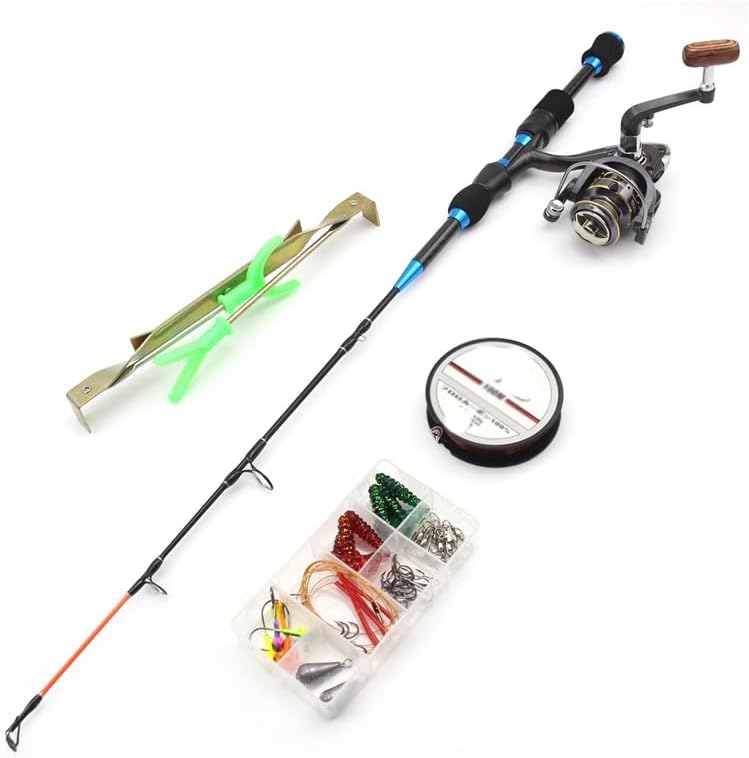 65 cm superharte Eis-Angelrute für große Fische, Eisangeln, Winter-Angelrute, Lager, Angelzubehör-Set