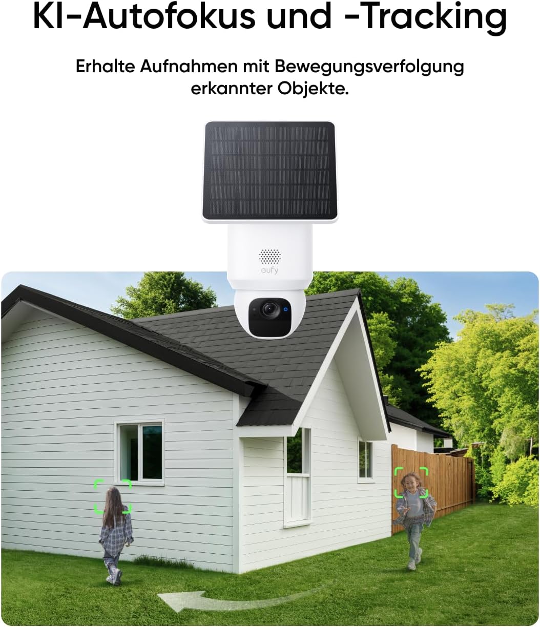 eufy eufyCam Solo E30, 2er-Pack Solar Überwachungskamera mit HomeBase S280, 360° Schwenk, KI-Tracking, 2K-Qualität, Kabellos, eufy Außen-Sicherheitskamera, Ohne Monatliche ABO-Kosten