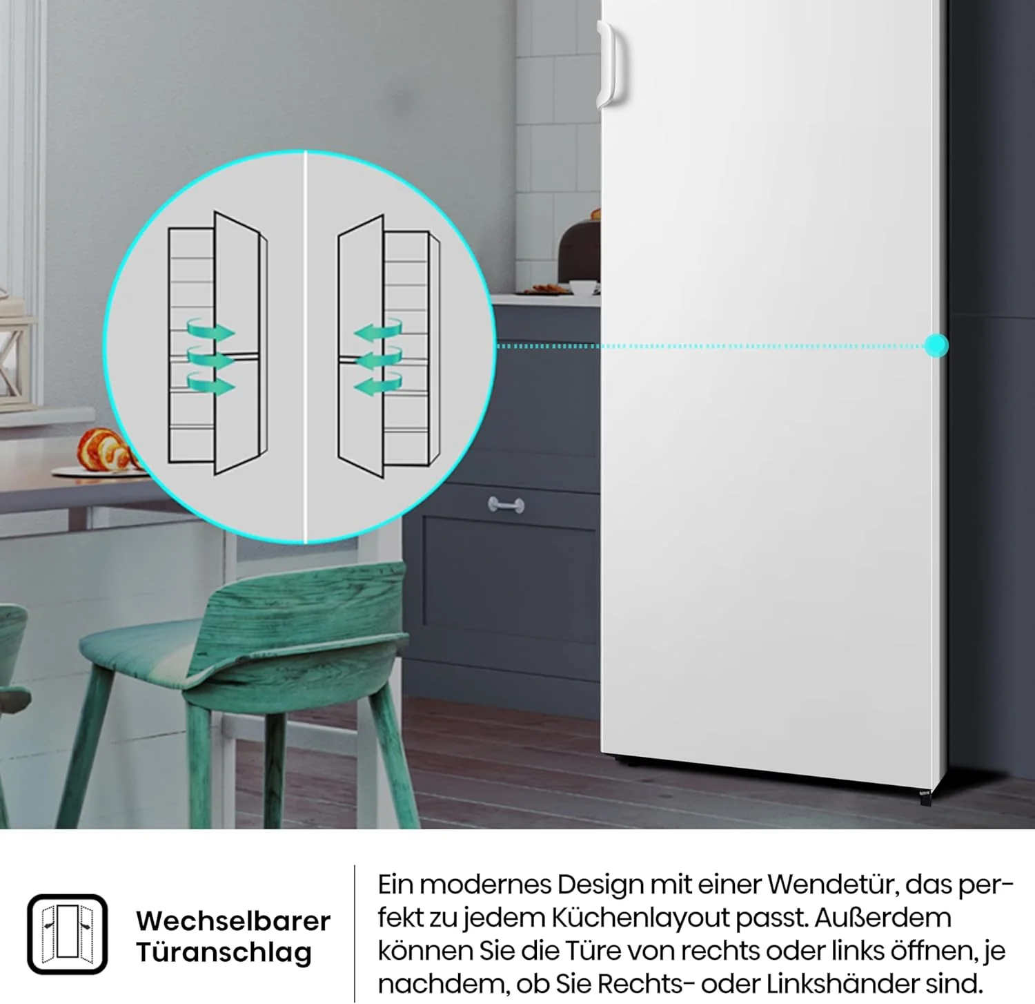 Hisense FV191N4AW2 Vriezer/ TotalNoFrost/ SuperFreeze/ Deuralarm/ Multiflow 360��/ BigBox/ 143,4 cm/ Vriesgedeelte 147 l/ 41 dB/ 205 kWh/Wit