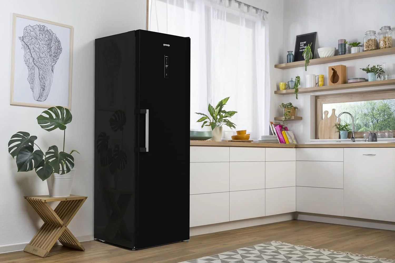 Gorenje R 619 DAXL6 Koelkast/AdaptTech/FreshZone/Snelkoelfunctie/Ventilatiekoelsysteem/LED Display/398l/185cm/EEK D/Roestvrij staal