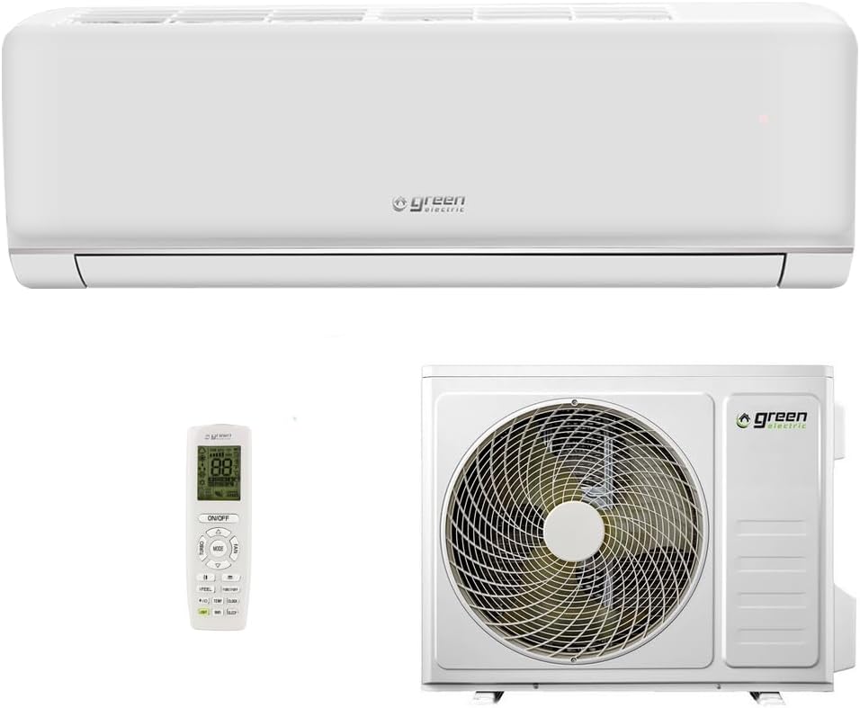 Plus Monosplit Klimaanlage 9000 BTU WiFi, Ferngesteuert, Energieeffizienz A++/A+, 2,5 kW R32, Wandmontage, Niedrigverbrauch, mit App-Steuerung, Inverter, Wärmepumpe und Außeneinheit