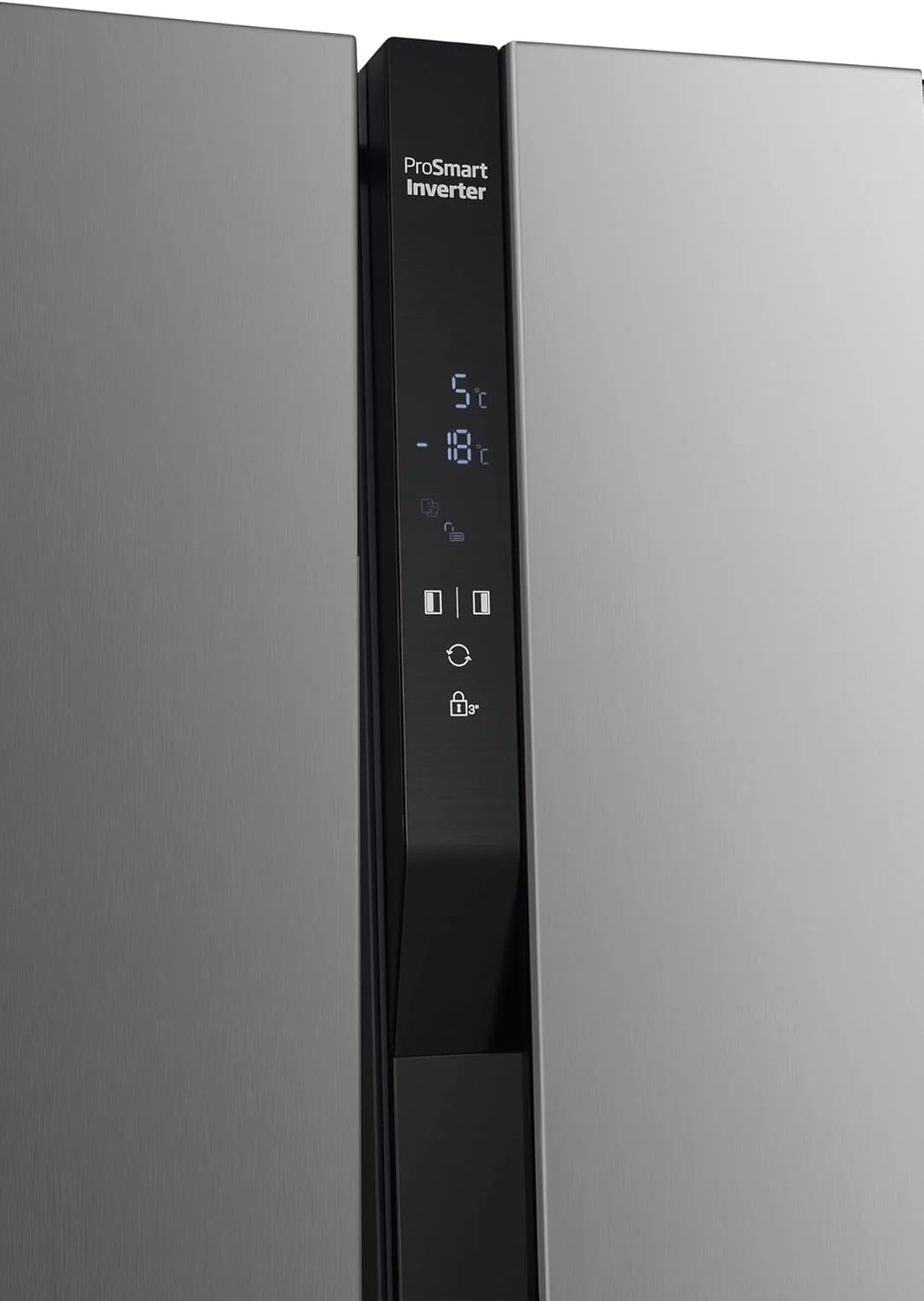 Beko GNO5322WDXPN Side-by-Side, Koelkast, Vriesvak, 532 l totaalvolume, 347 liter koelruimte, 185 liter vriesruimte, multifunctioneel display, NoFrost, waterdispenser, RVS
