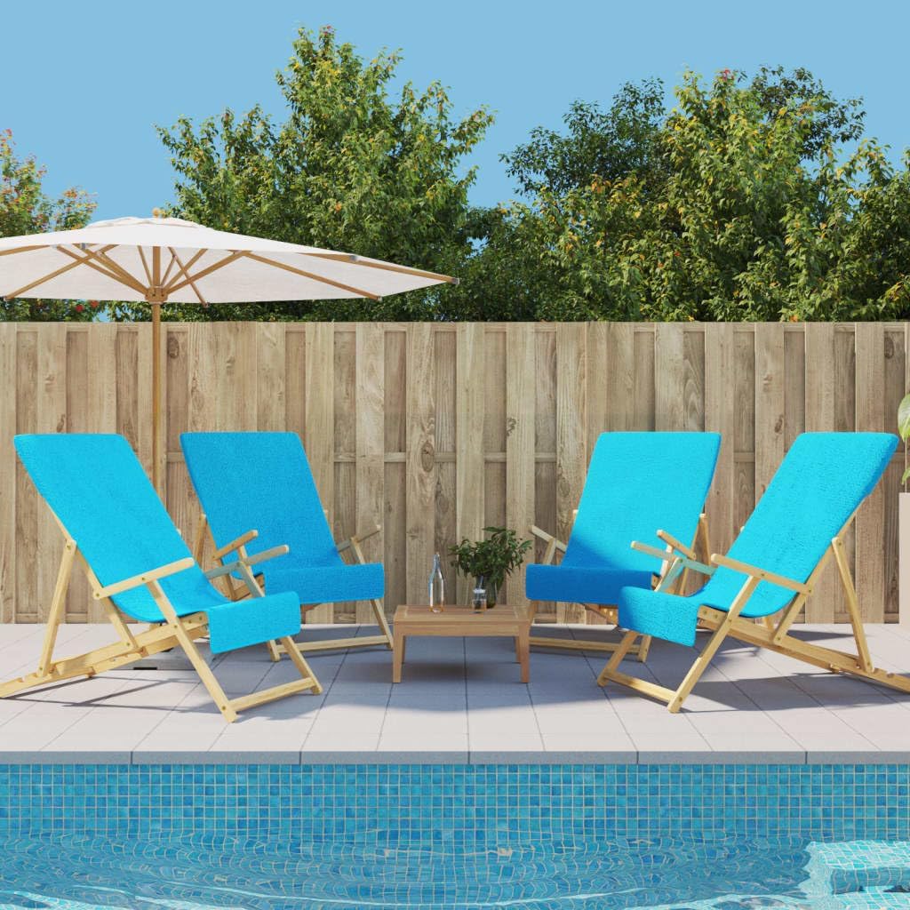 Home & Garden-Strandtücher 4 Stück türkis 60x135 cm Stoff 400 GSM Möbel Wahl