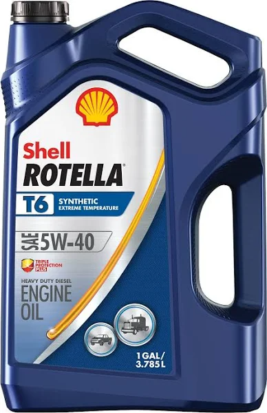 Rotella T6 5W-40 Full Synthetic DIESEL Engine Oil - 1 Gal