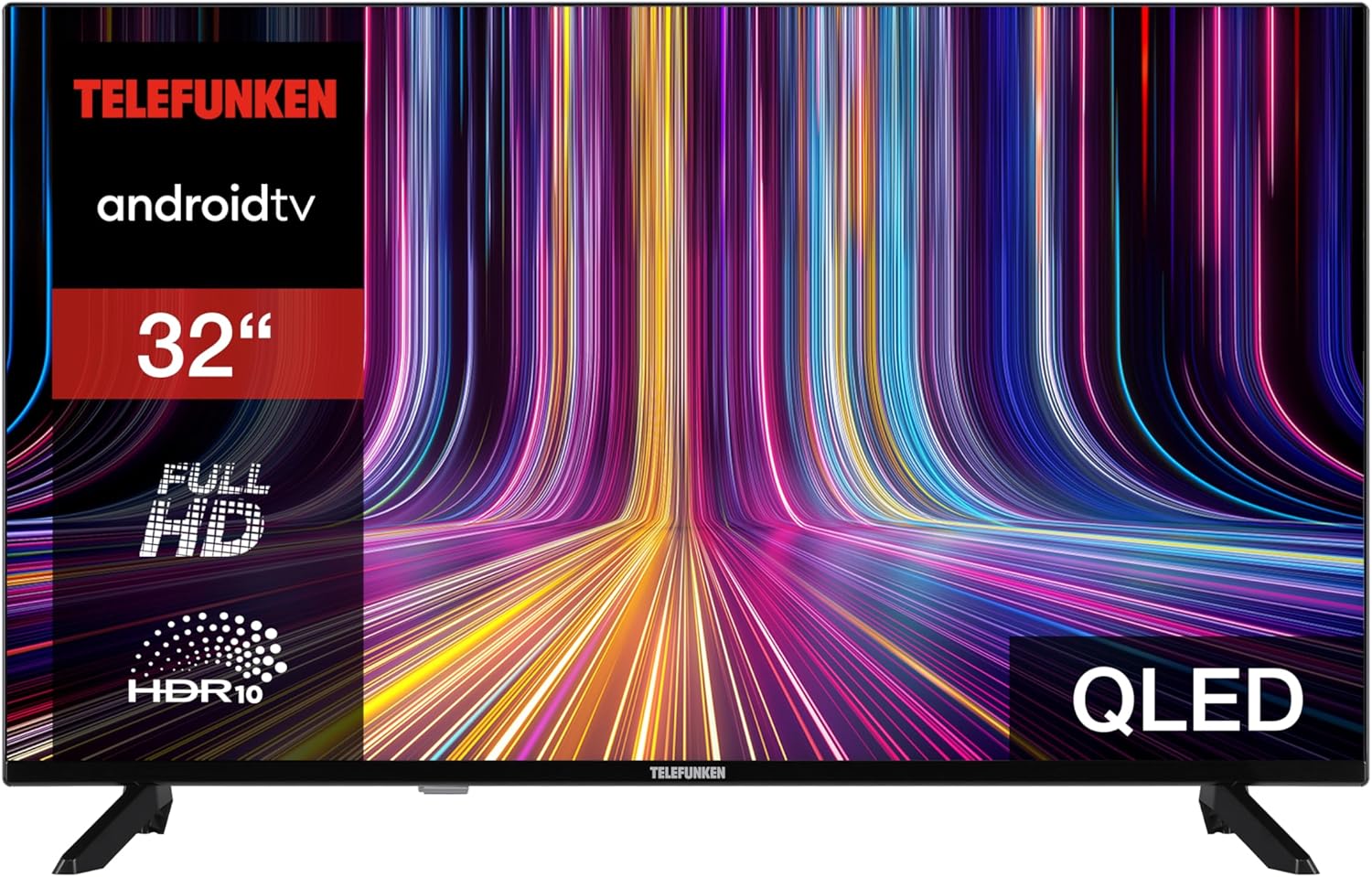 TELEFUNKEN QLED TV 32 Zoll Fernseher Full HD Android Smart TV (HDR, Triple-Tuner, Bluetooth) QF32AN750S