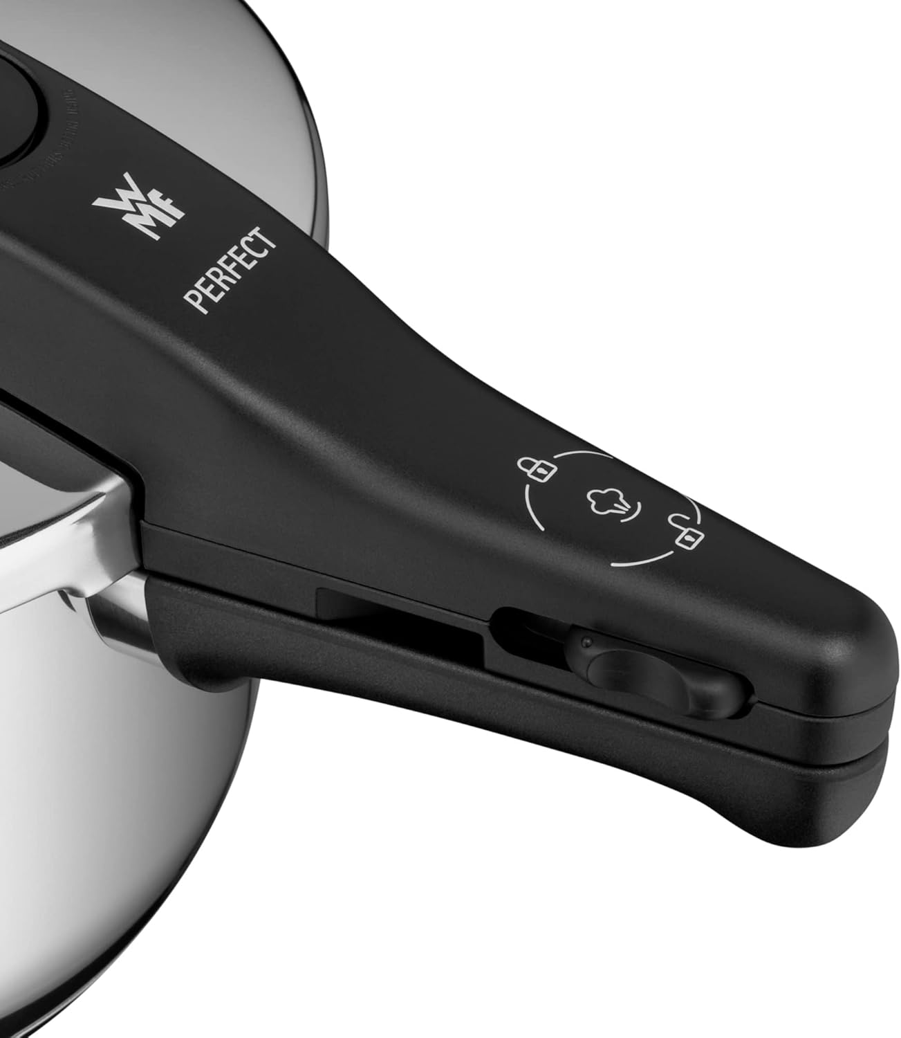 WMF Perfect One Pot Schnellkochtopf Induktion Set 2-teilig, Dampfkochtopf 4,5l, 3l, großes Kochsignal, 2 Kochstufen, abnehmbarer Deckelgriff, für alle Herdarten geeignet, Edelstahl
